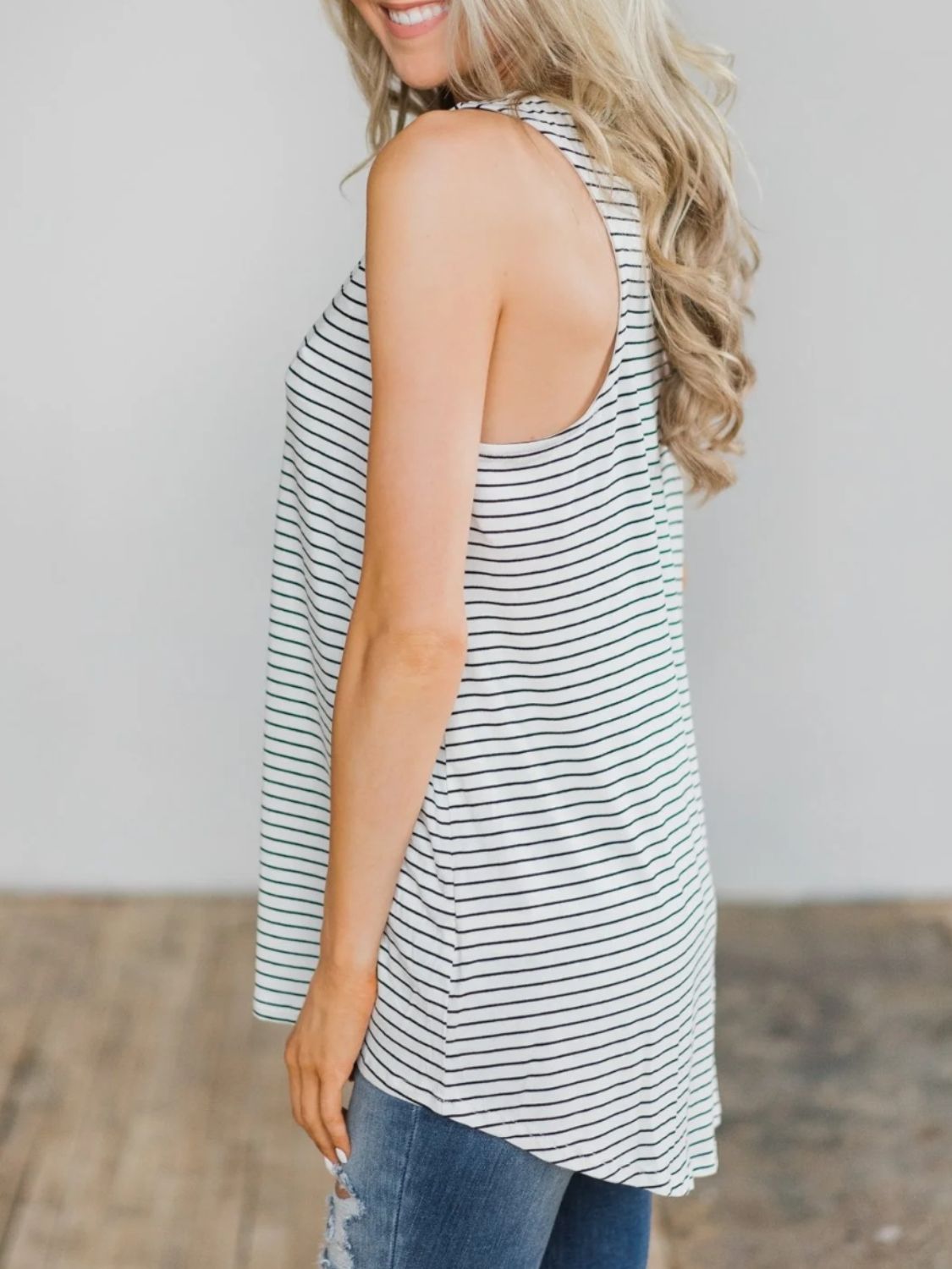 PREORDER- High-Low Striped Tank