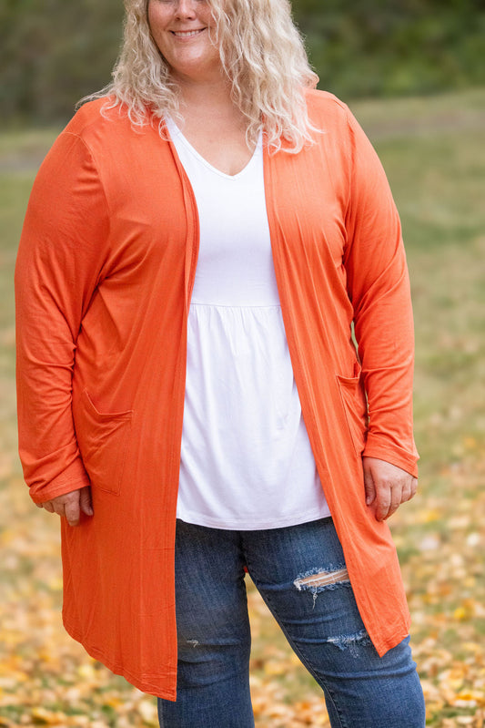 Michelle Mae Classic Cardigan - Pumpkin