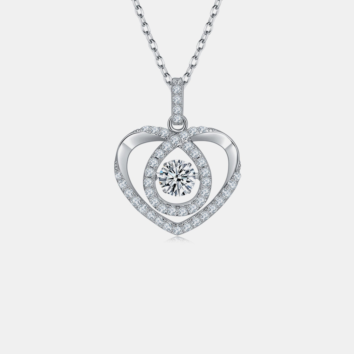 PREORDER-  925 Sterling Silver Heart Shape Necklace