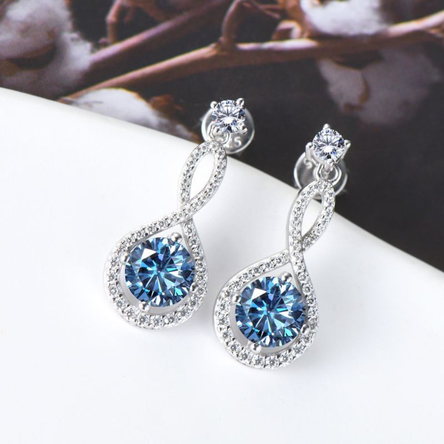 PREORDER- 1 Carat Moissanite 925 Sterling Silver Earrings