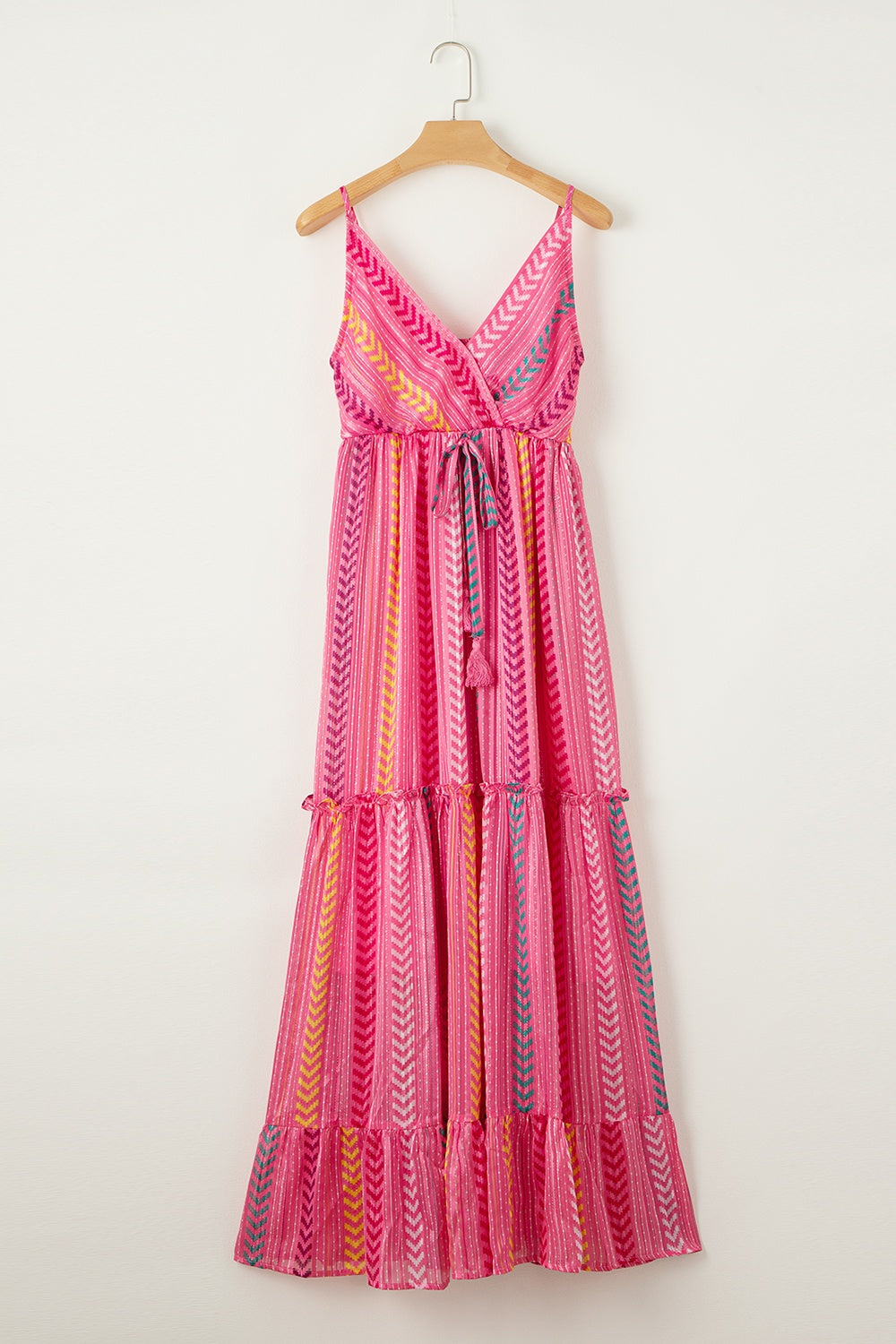 PREORDER- Printed Surplice Maxi Cami Dress