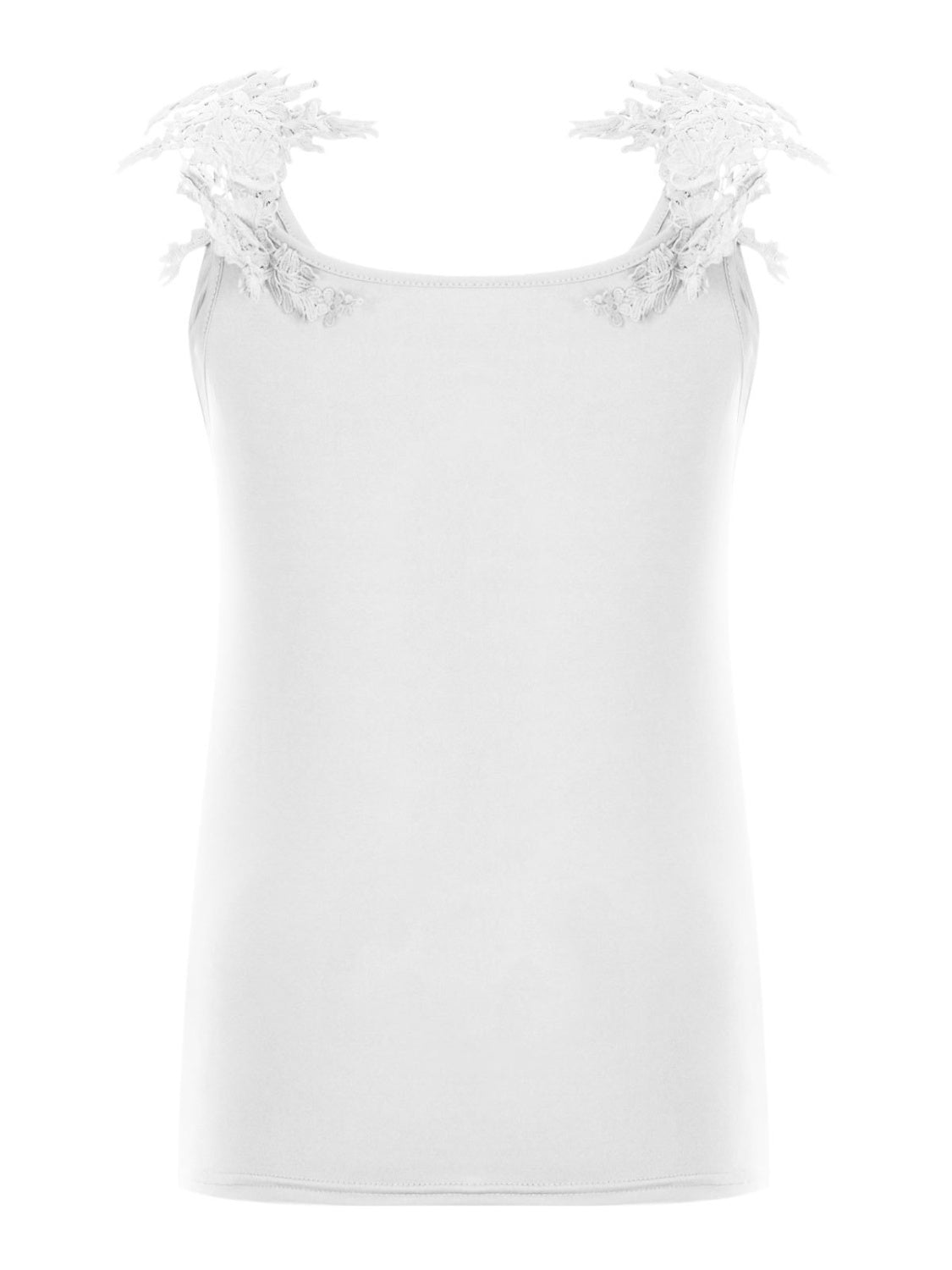 PREORDER- Full Size Lace Detail Scoop Neck Tank