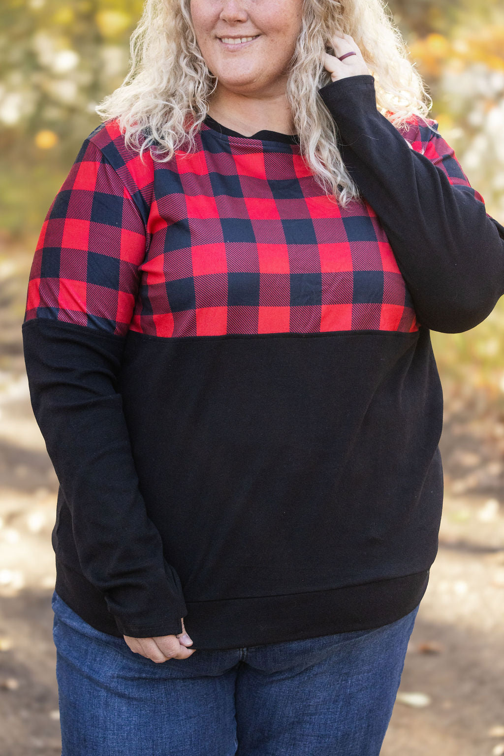 Michelle Mae Natalie Pullover - Buffalo Plaid