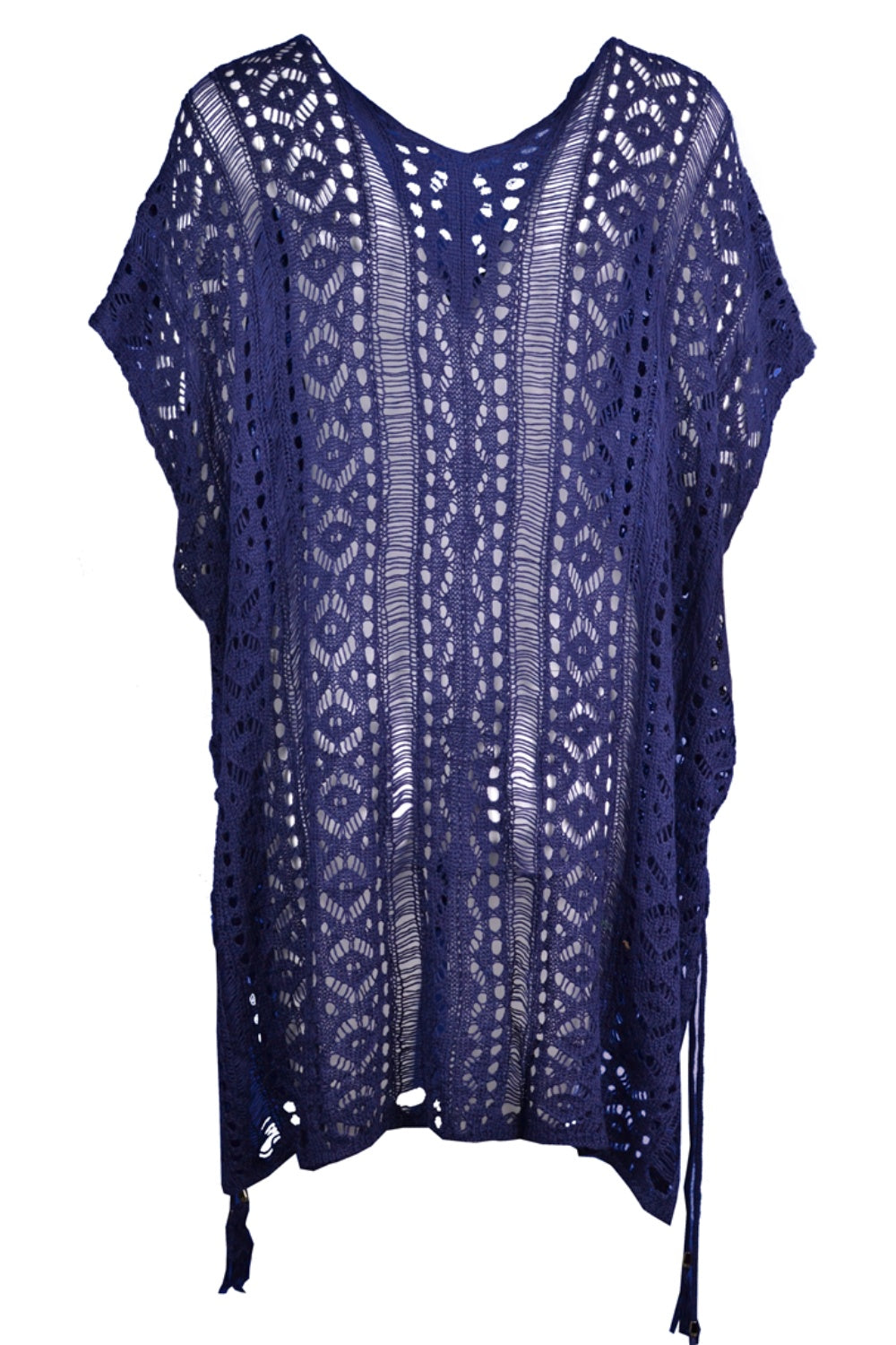 PREORDER- Cutout V-Neck Cover-Up with Tassel