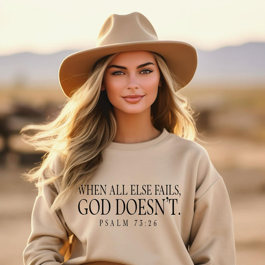 God Doesn’t~ Graphic Sweatshirt