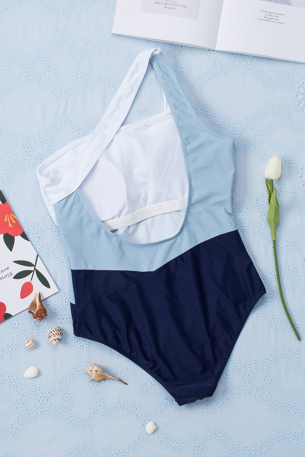 PREORDER- Full Size Cutout Color Block Sleeveless One-Piece Swimwear