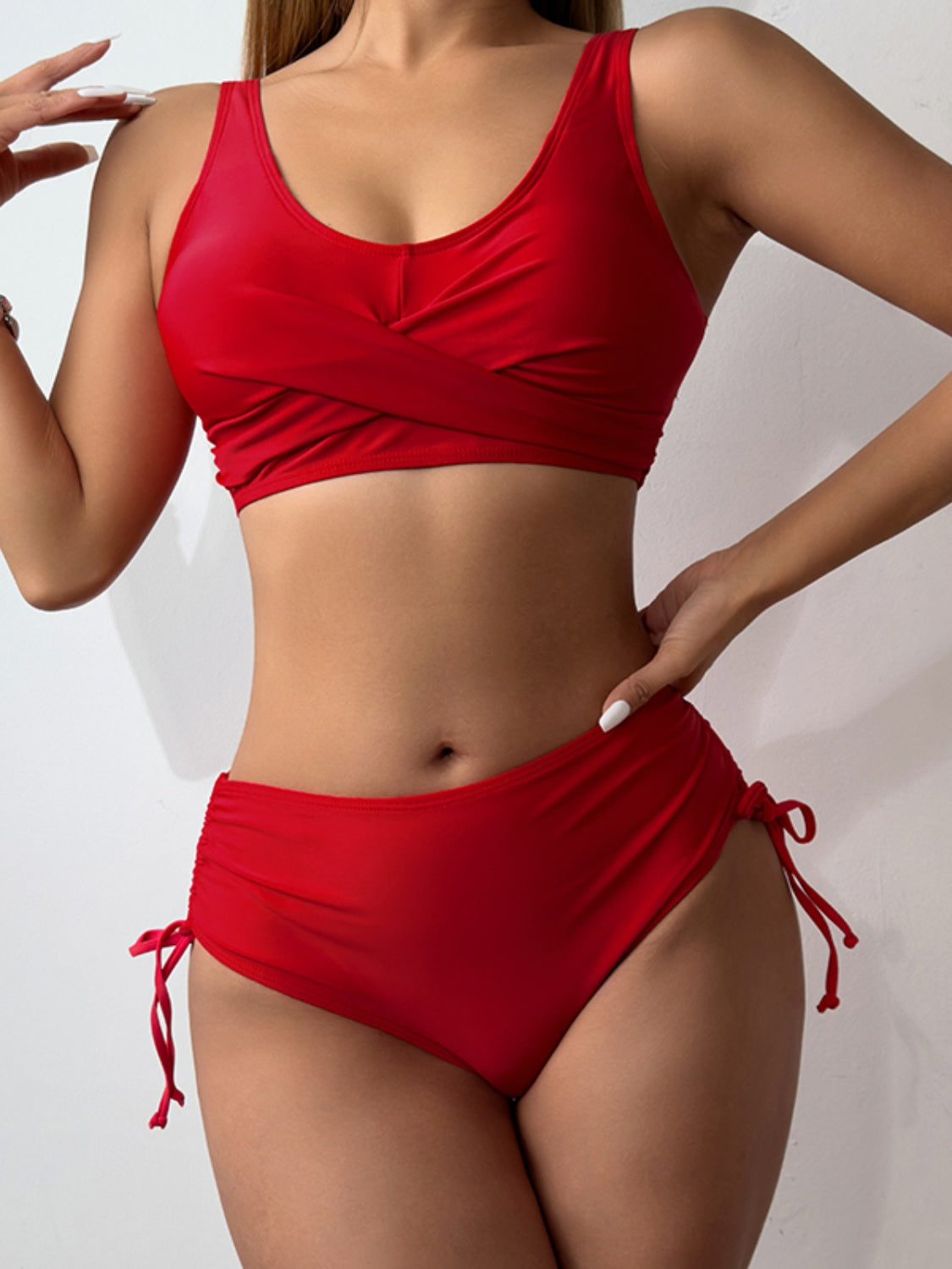 PREORDER- Scoop Neck Wide Strap Bikini Set