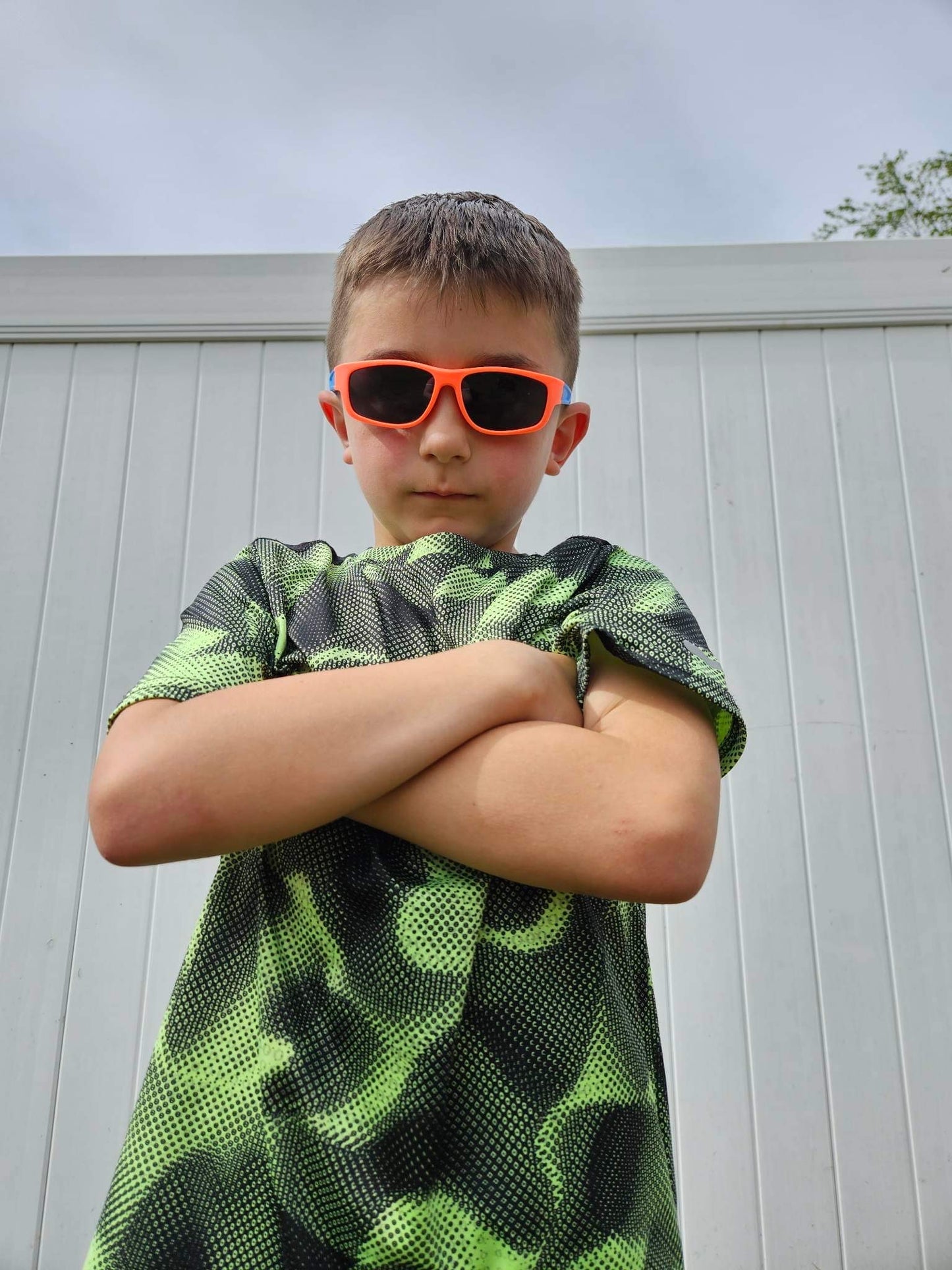 Kids Rectangle Polarized Sports Sunglasses