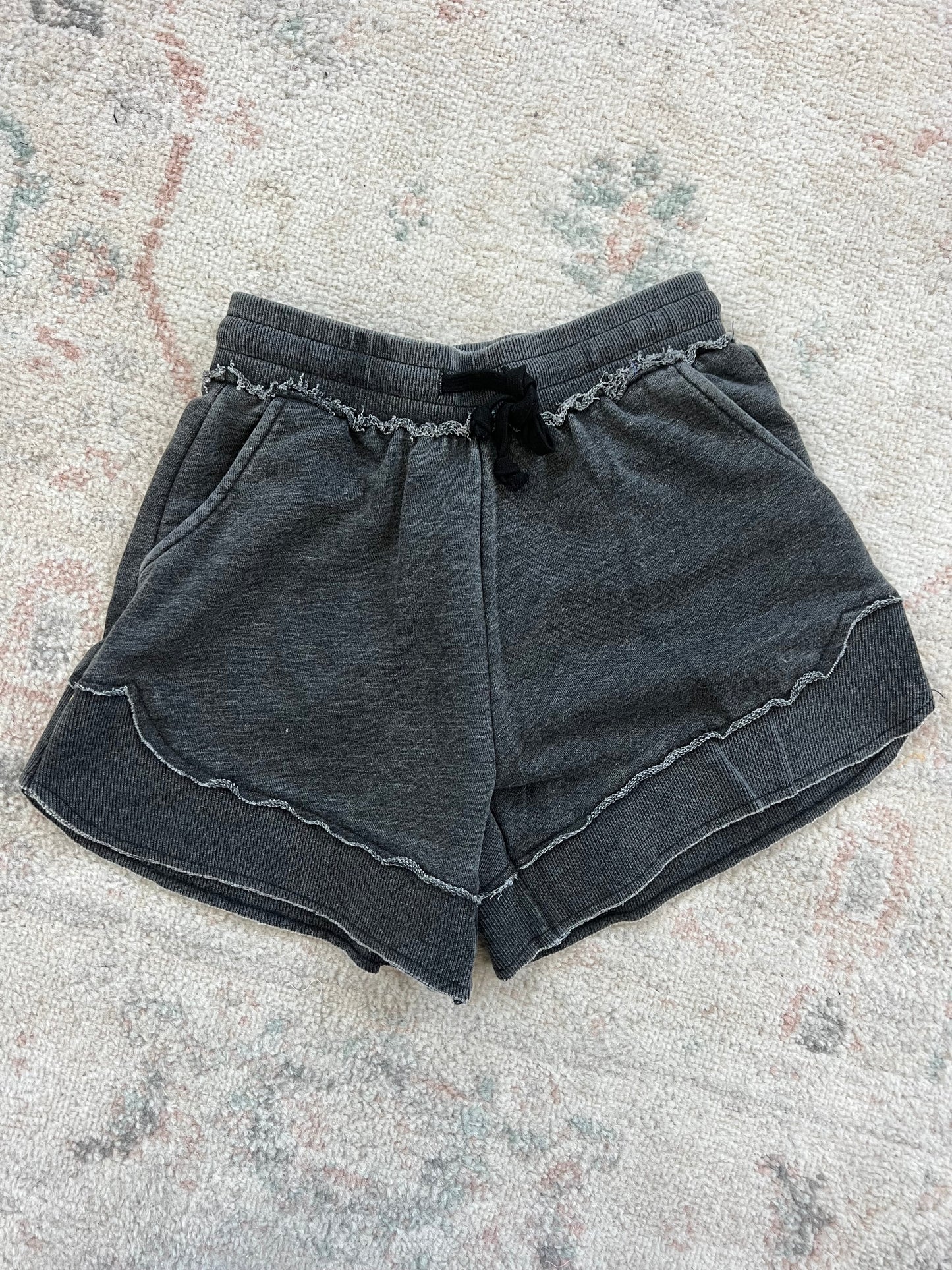 Michelle Mae French Terry Stevie Shorts - Black