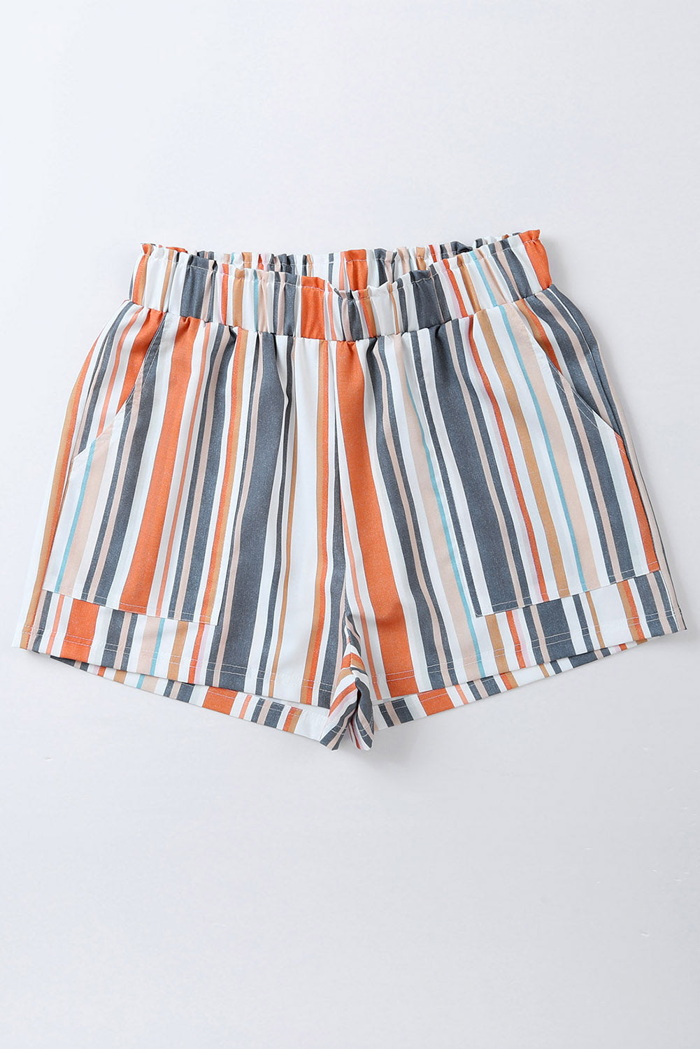 PREORDER- Striped Elastic Waist Shorts