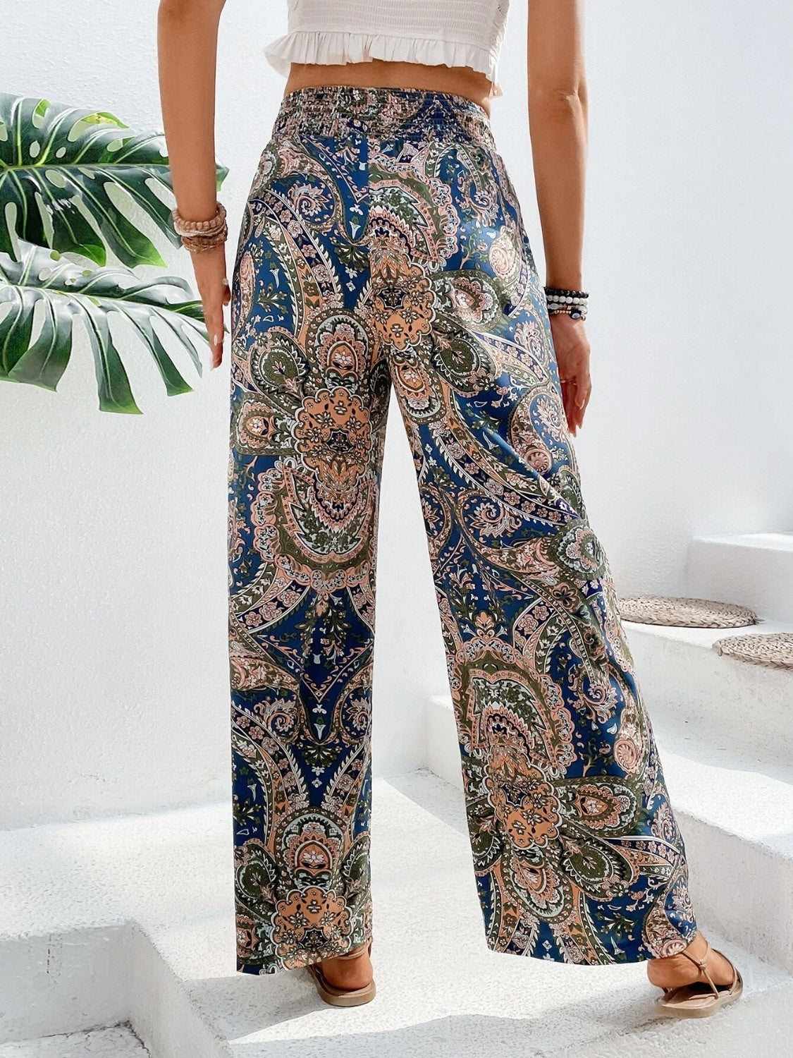 PREORDER- Printed Wide Leg Pants