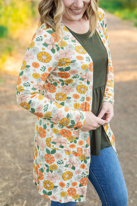 Michelle Mae Classic Cardigan - Fall Boho Floral