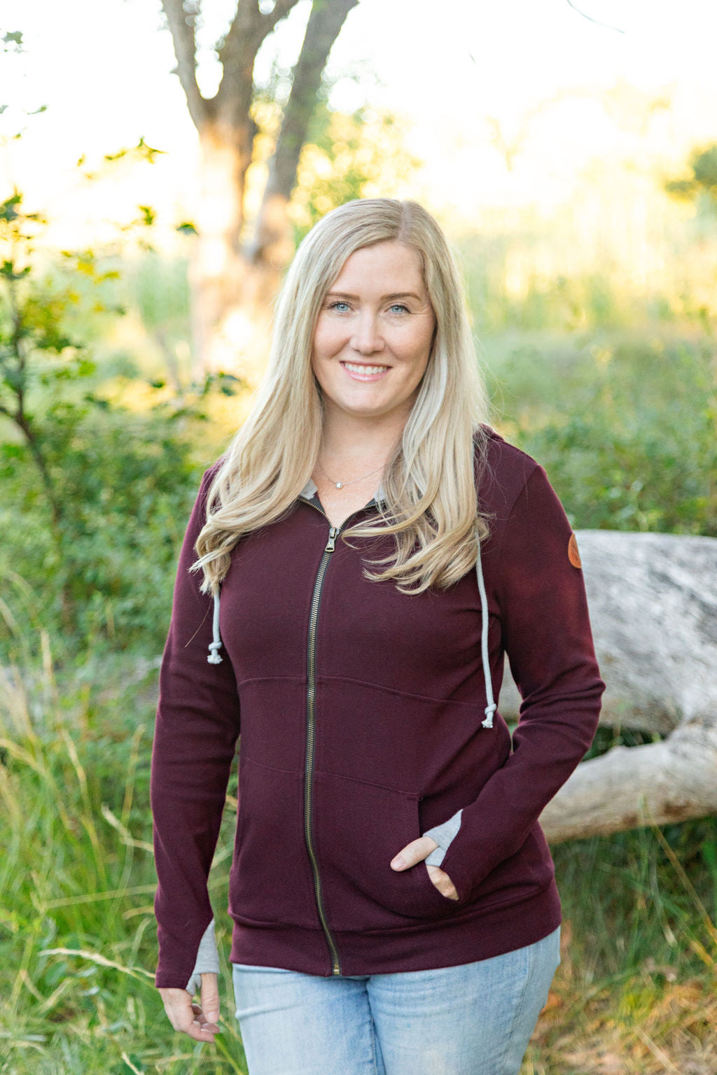 Michelle Mae Classic FullZip - Burgundy