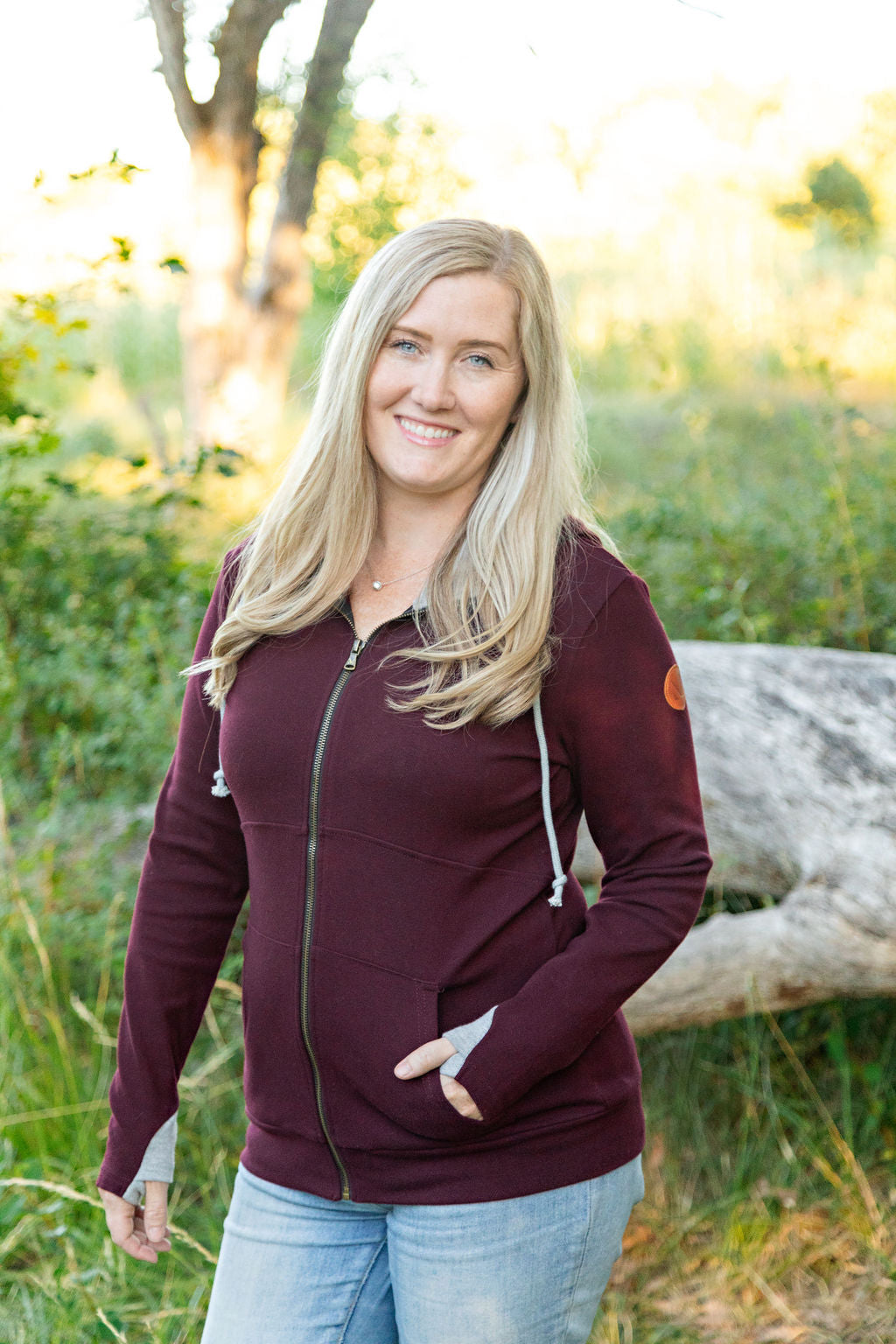 Michelle Mae Classic FullZip - Burgundy