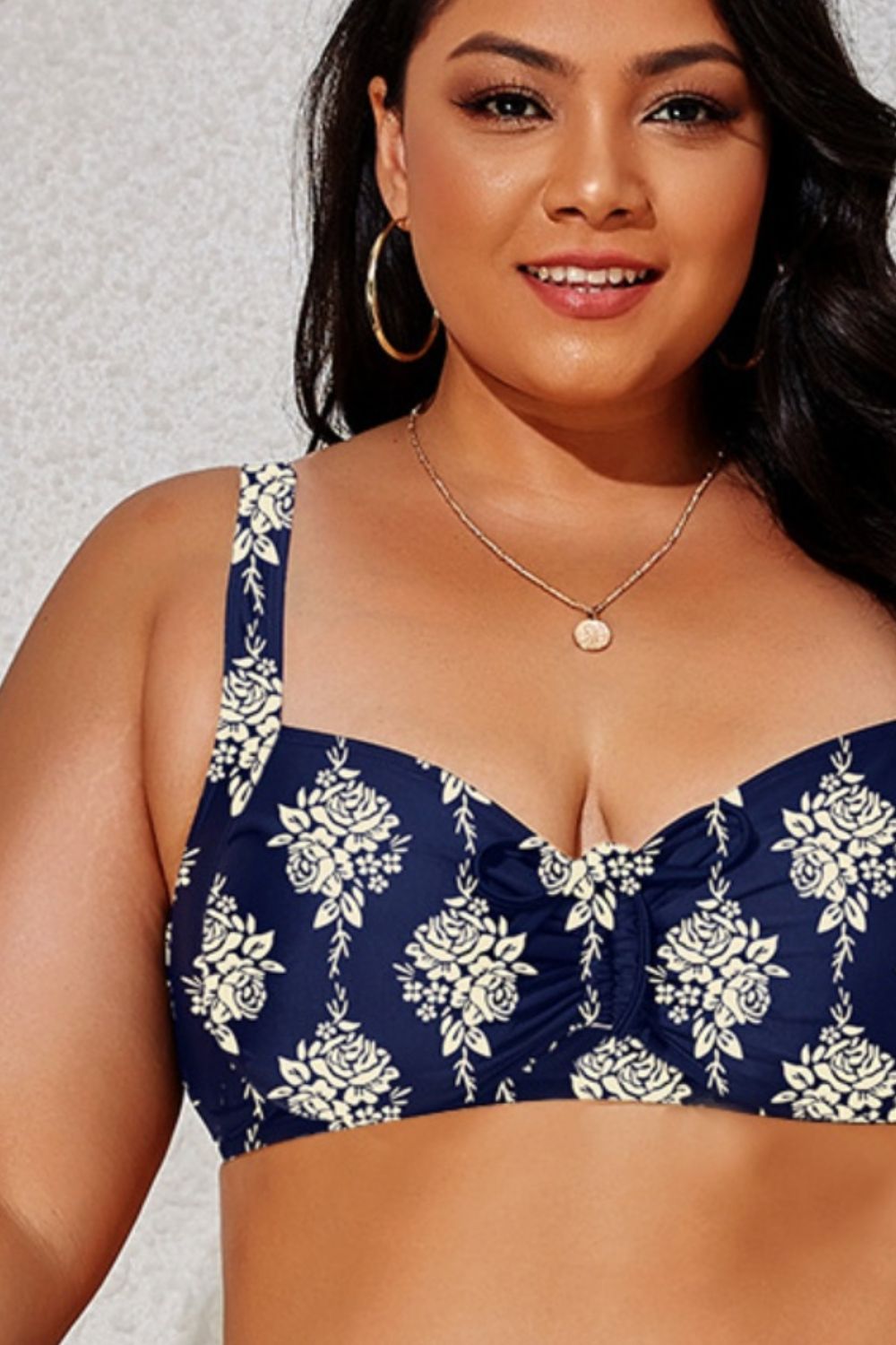 PREORDER- Plus Size Printed Wide Strap Two-Piece Swim Set