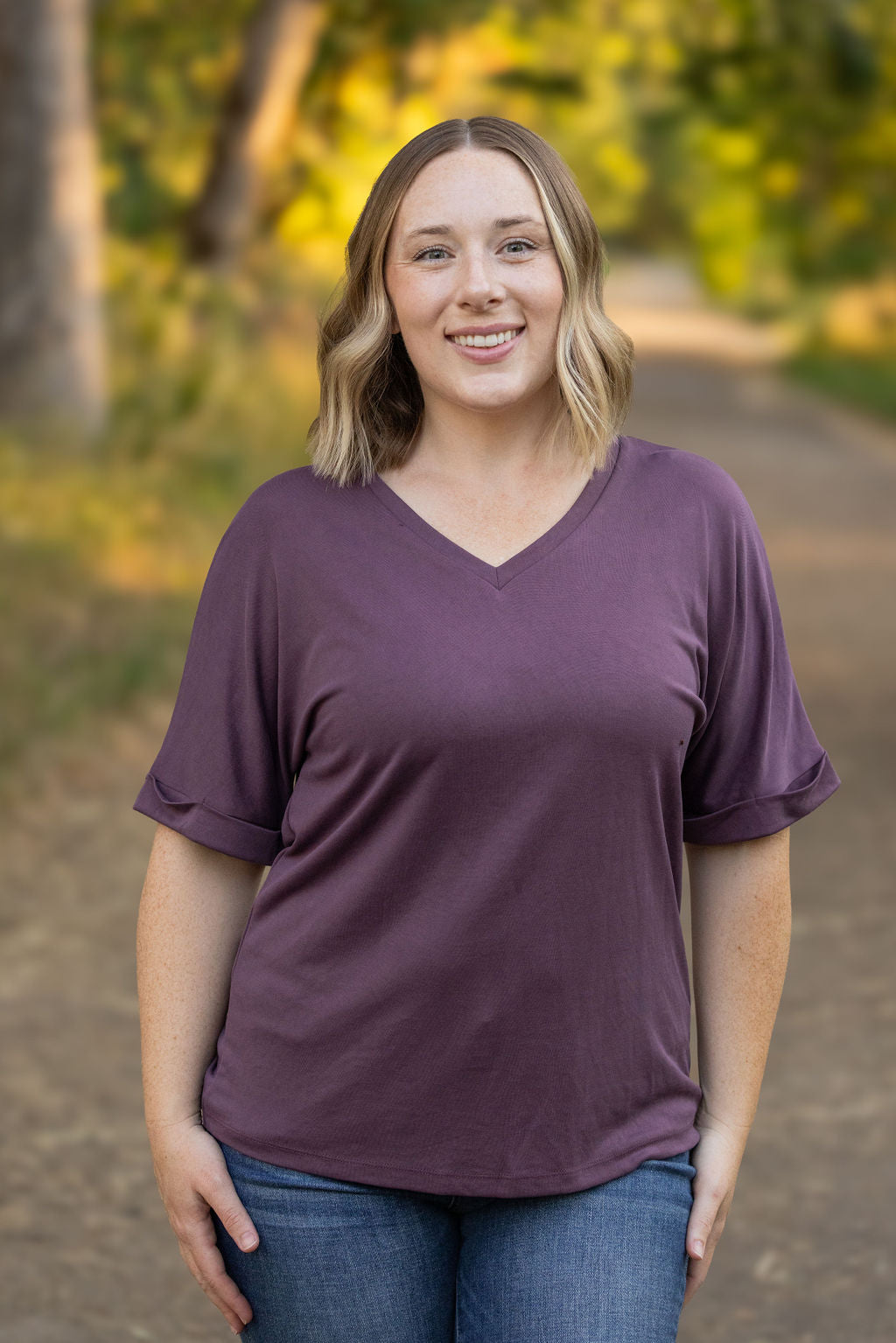 Michelle Mae Selene Relaxed Top - Amethyst