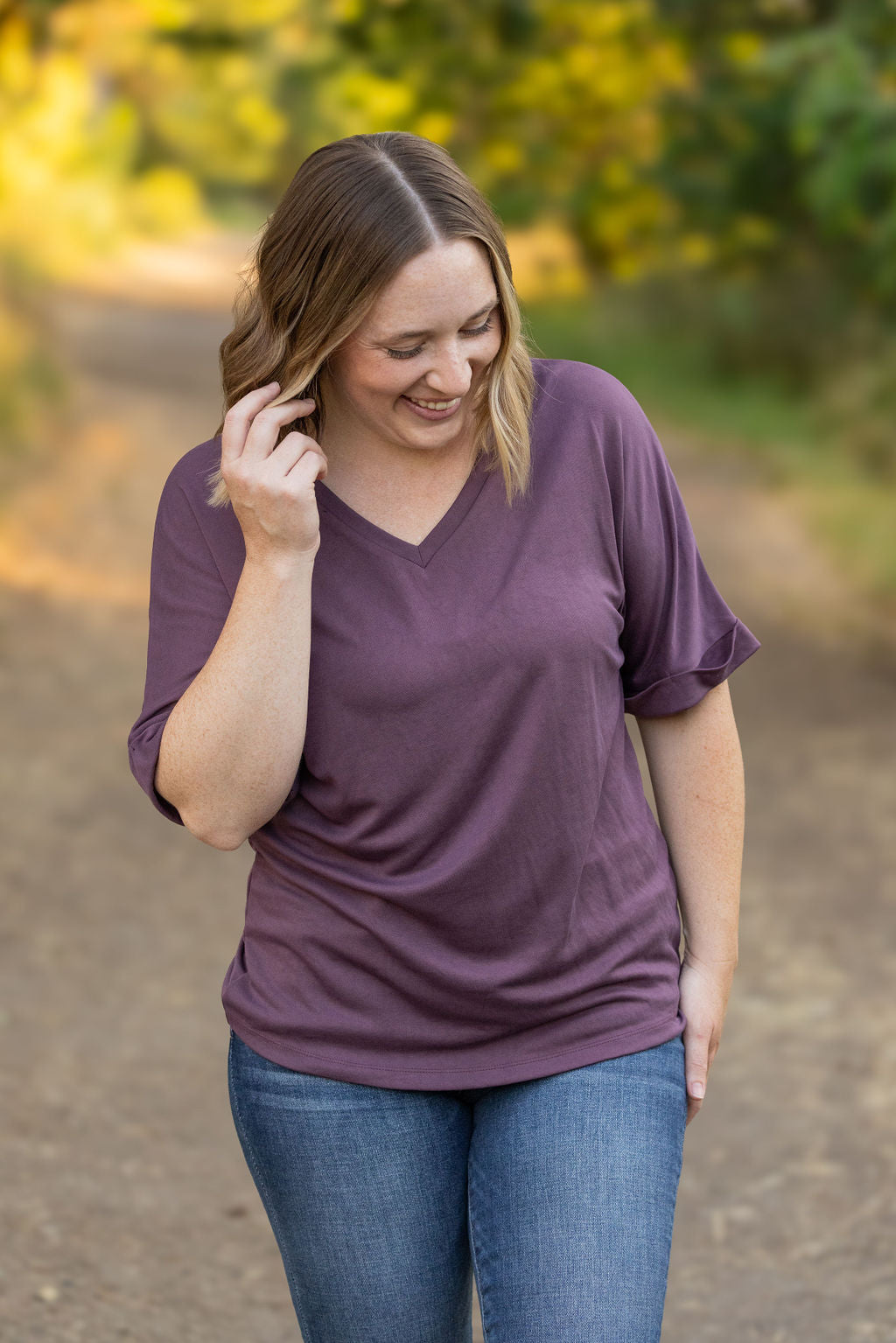 Michelle Mae Selene Relaxed Top - Amethyst