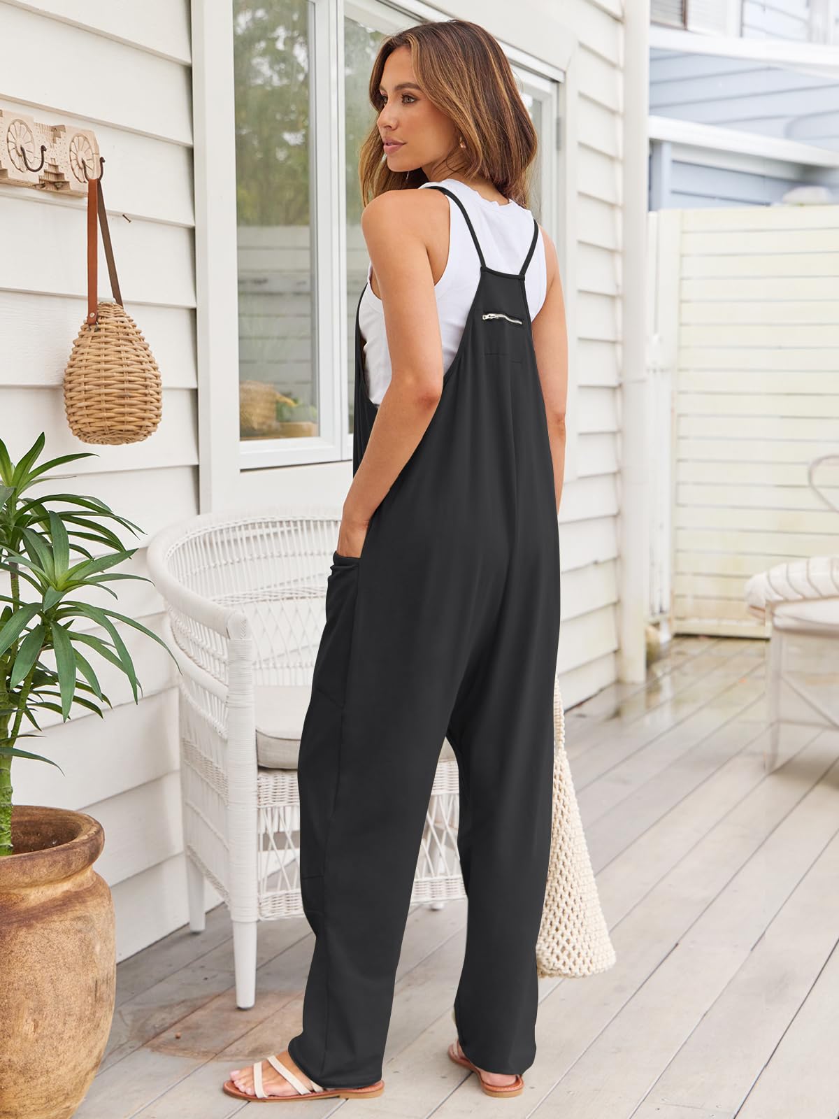 PREORDER- V-Neck Spaghetti Strap Jumpsuit