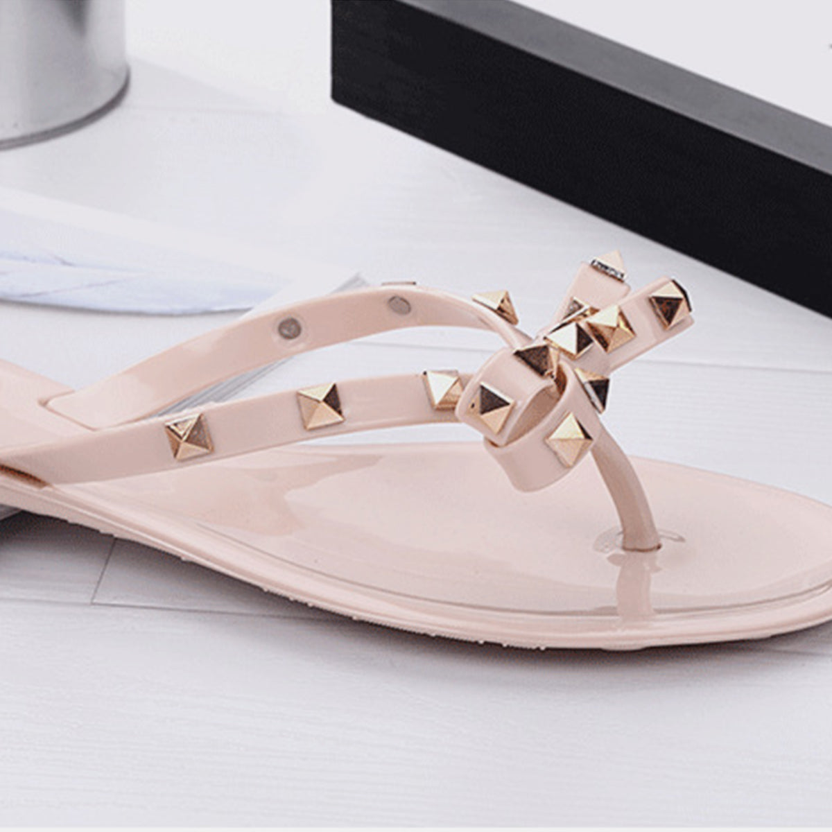 PREORDER- Bow Toe Post PVC Sandals