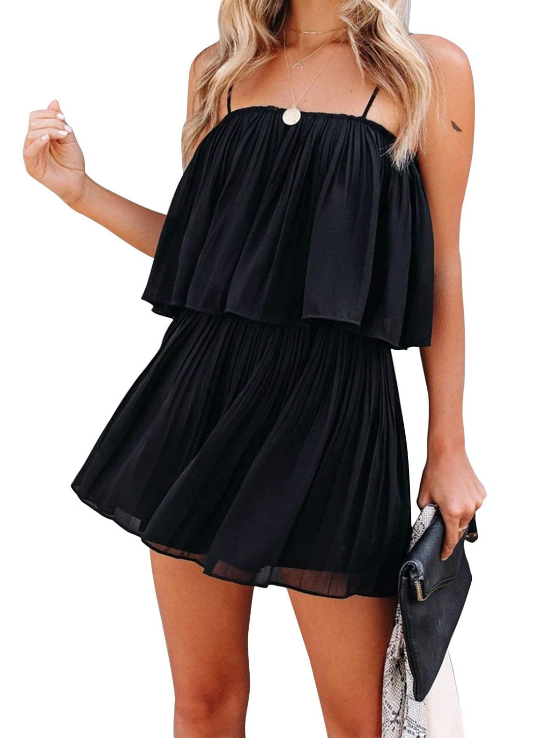 PREORDER- Ruched Spaghetti Strap Romper