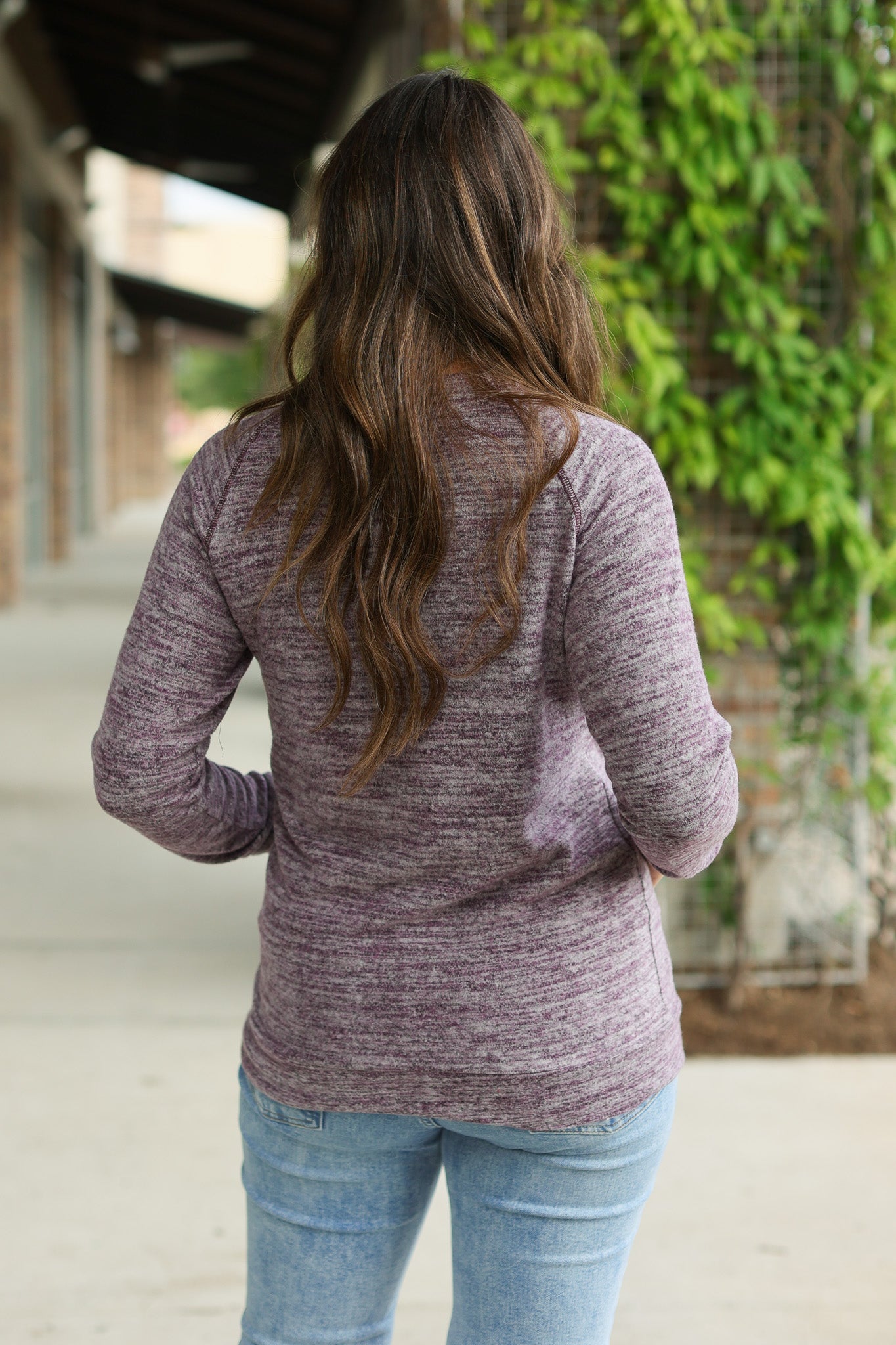 Michelle Mae Hannah Pocket Pullover - Purple