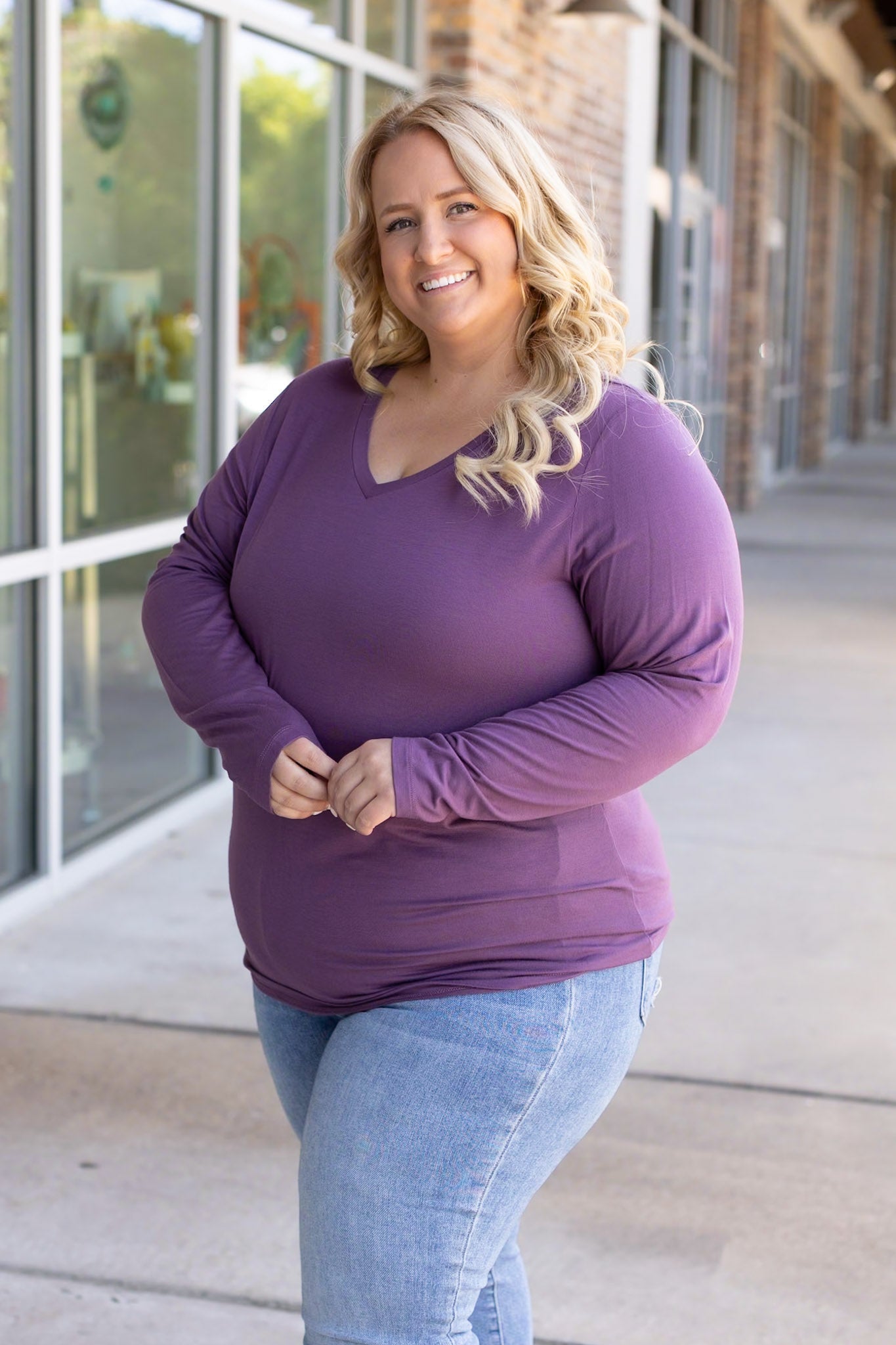 Michelle Mae Larissa Long Sleeve - Purple