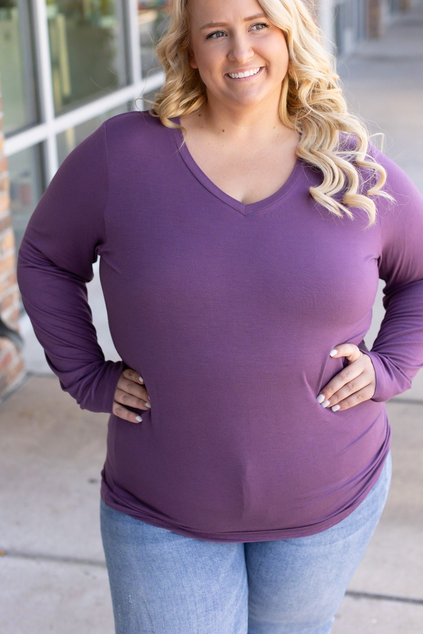 Michelle Mae Larissa Long Sleeve - Purple