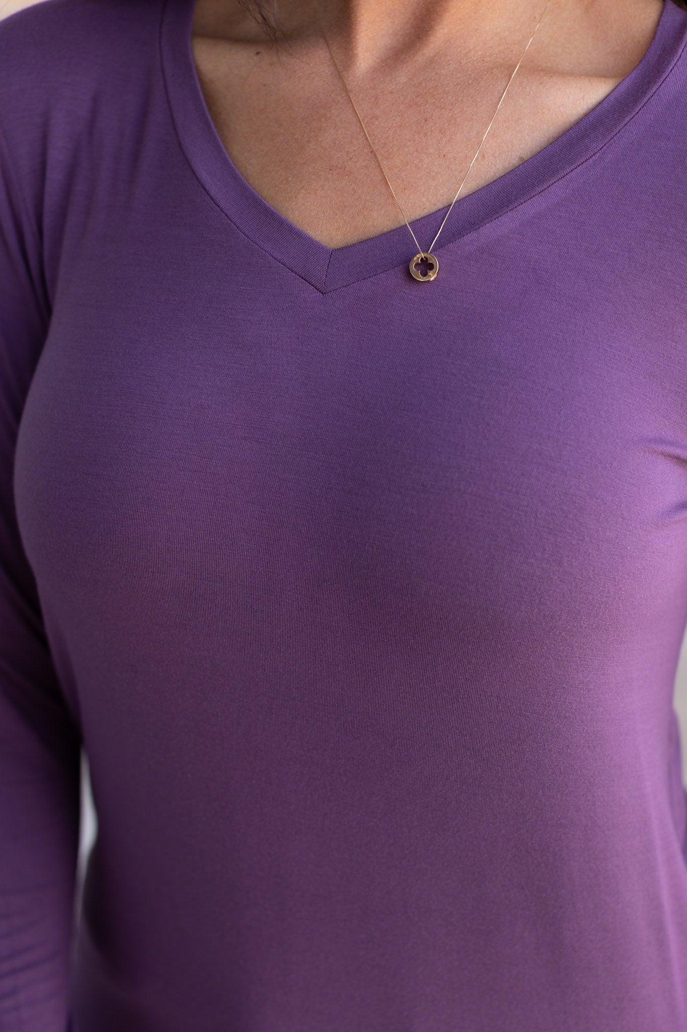 Michelle Mae Larissa Long Sleeve - Purple