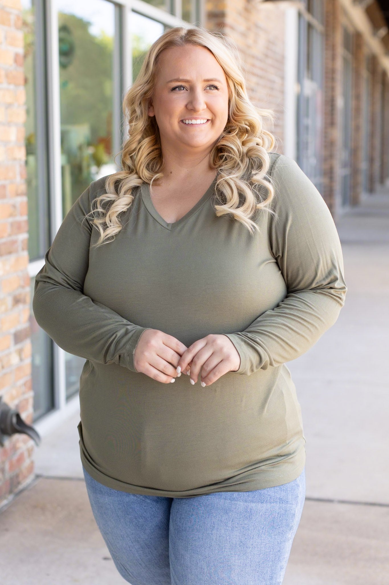 Michelle Mae Larissa Long Sleeve - Olive