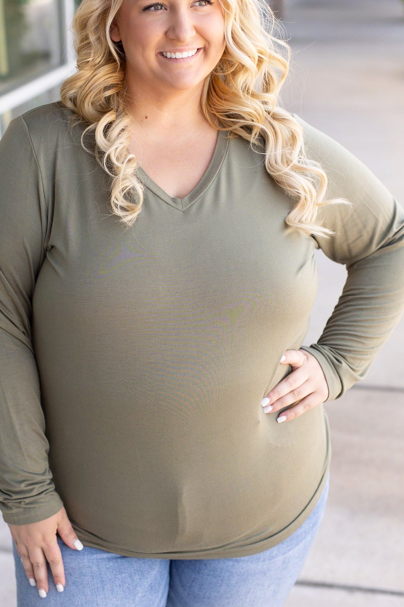 Michelle Mae Larissa Long Sleeve - Olive