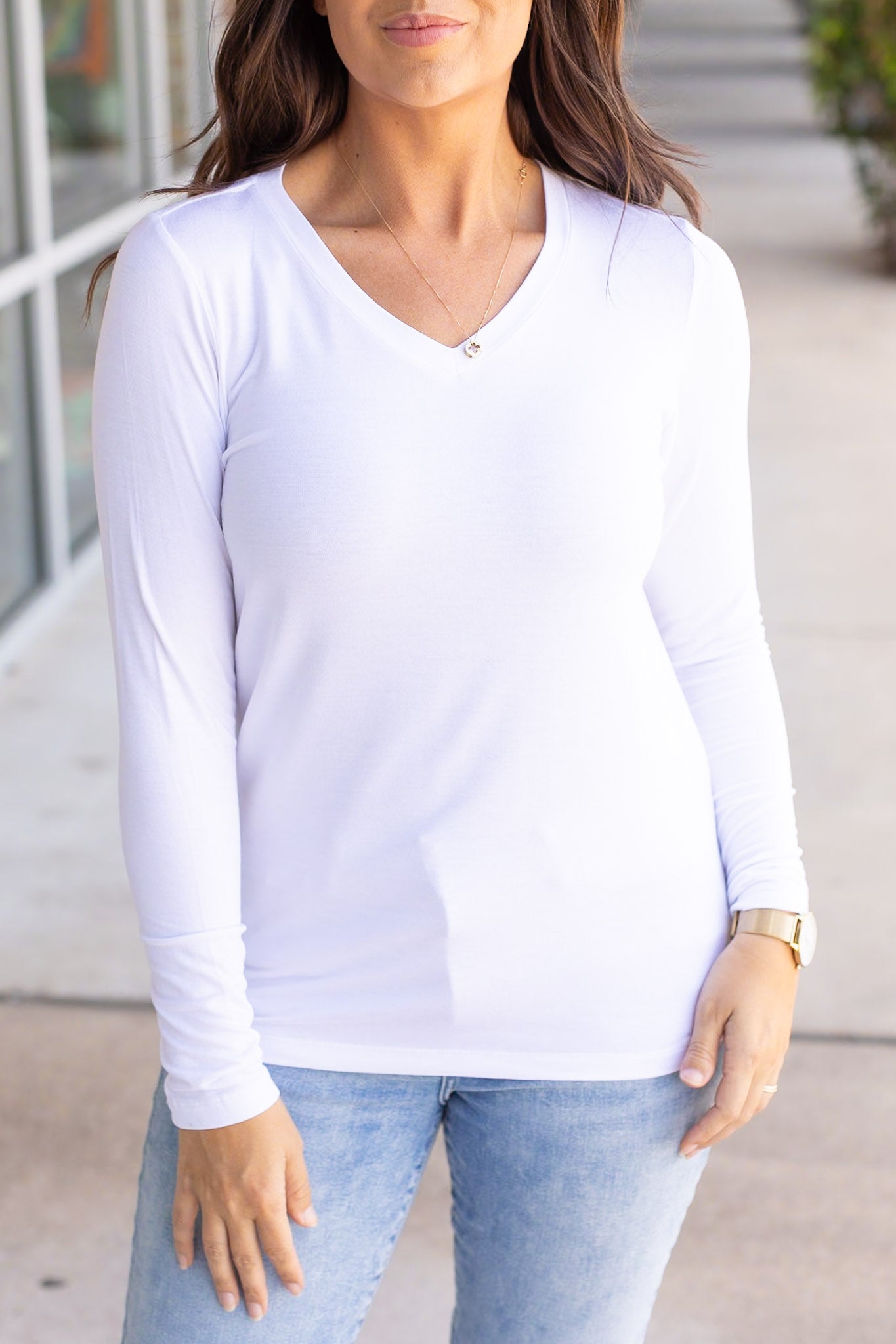 Michelle Mae Larissa Long Sleeve - White