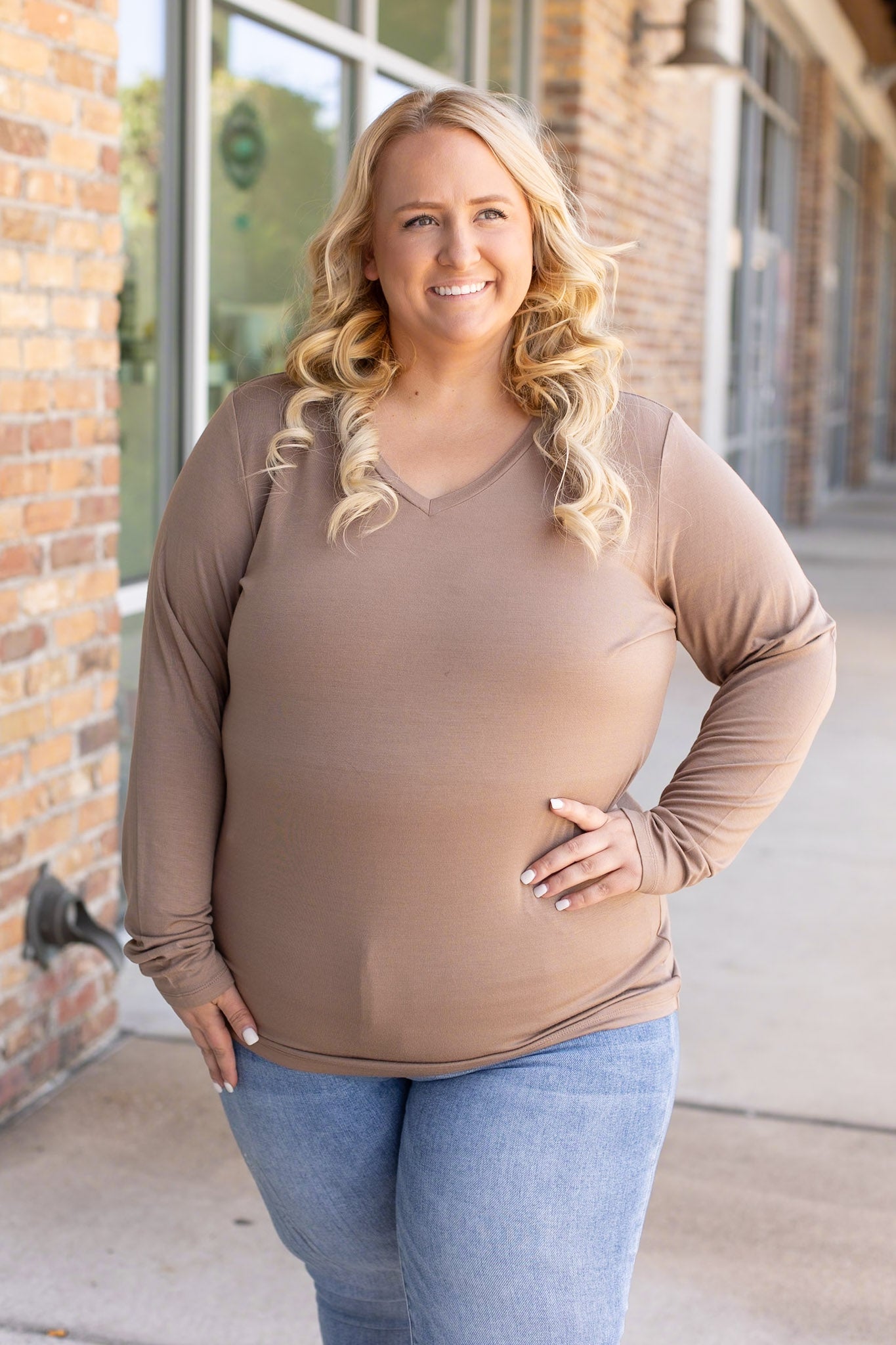 Michelle Mae Larissa Long Sleeve - Mocha