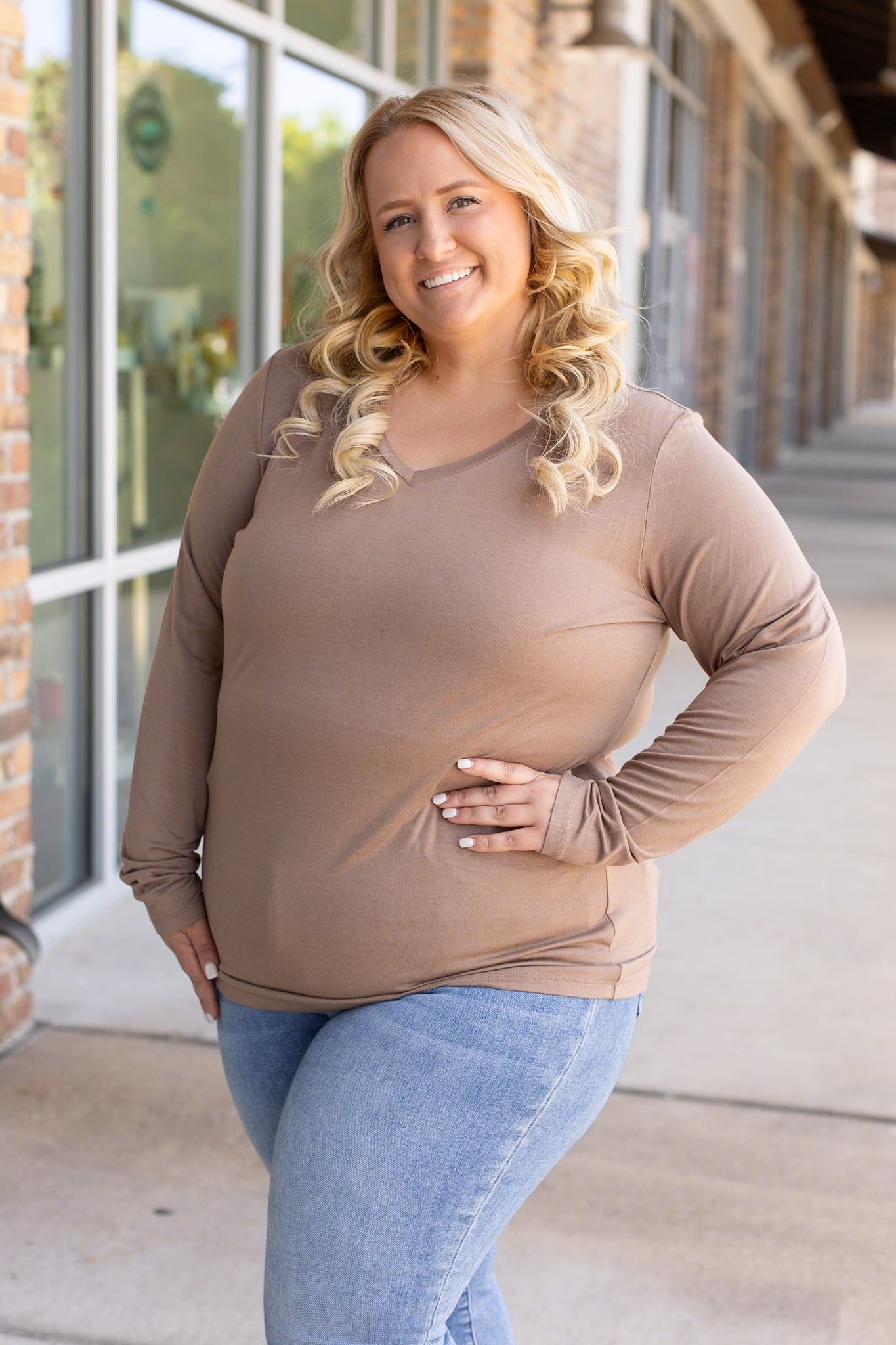 Michelle Mae Larissa Long Sleeve - Mocha