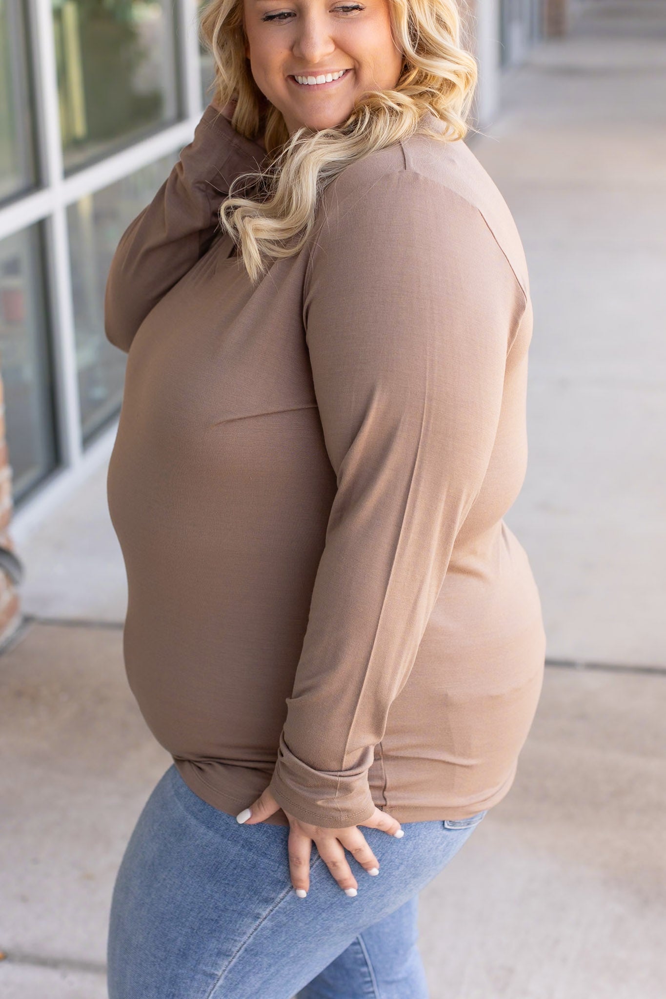 Michelle Mae Larissa Long Sleeve - Mocha