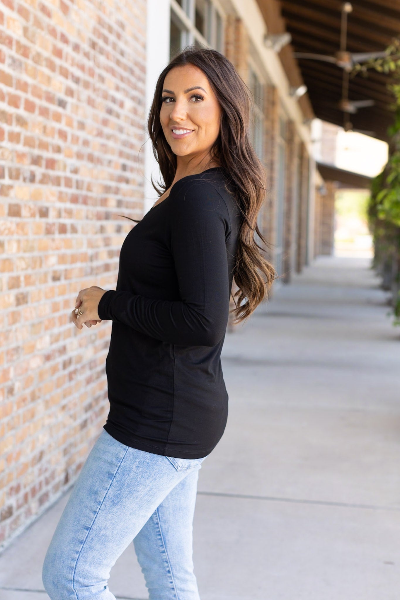 Michelle Mae Larissa Long Sleeve - Black