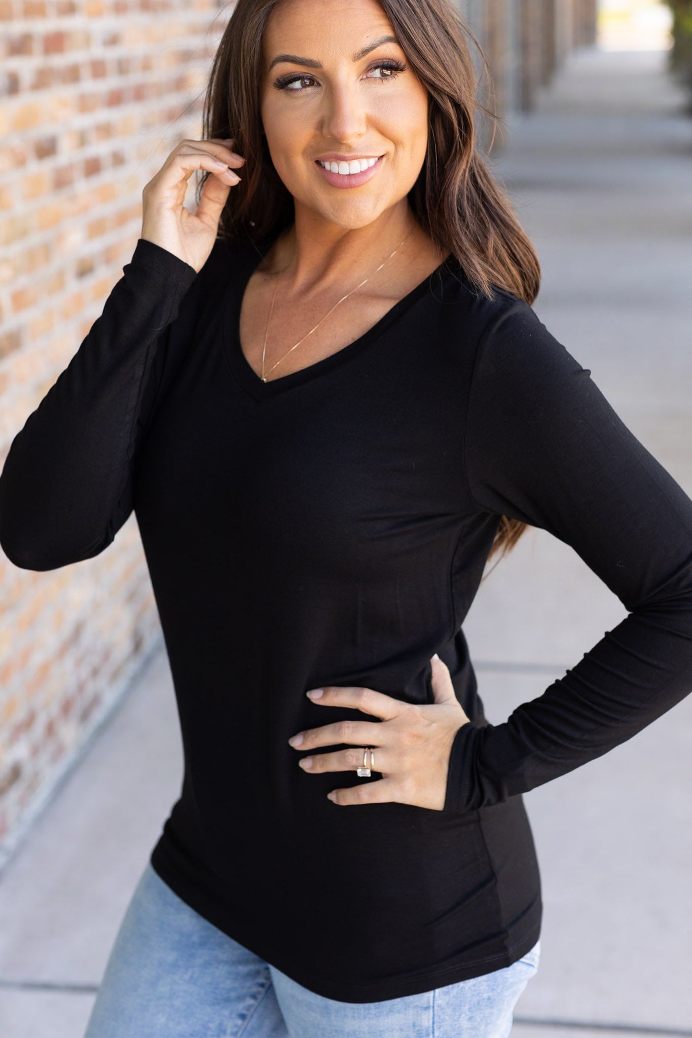 Michelle Mae Larissa Long Sleeve - Black