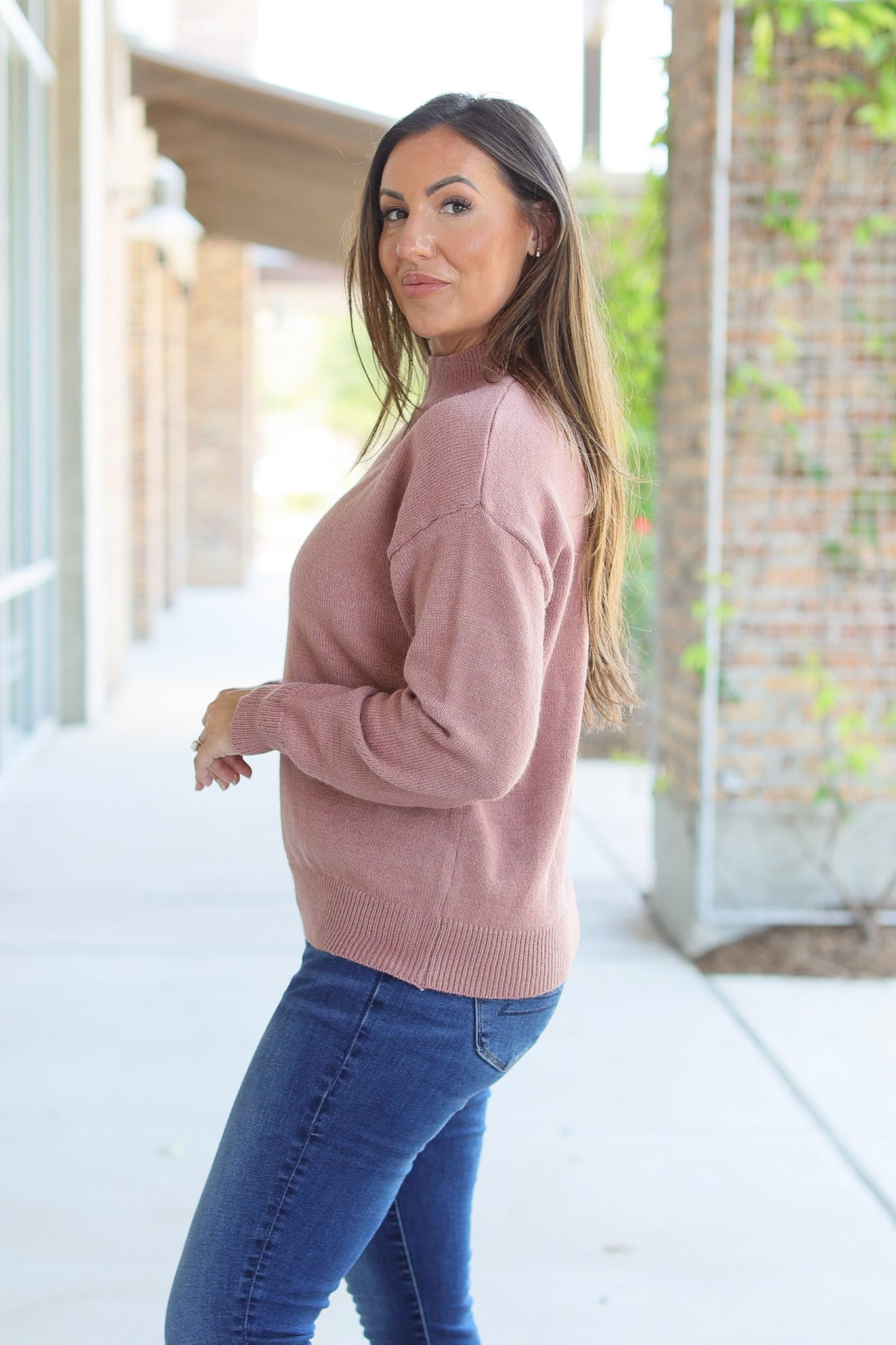 Michelle Mae Molly Sweater - Mauve