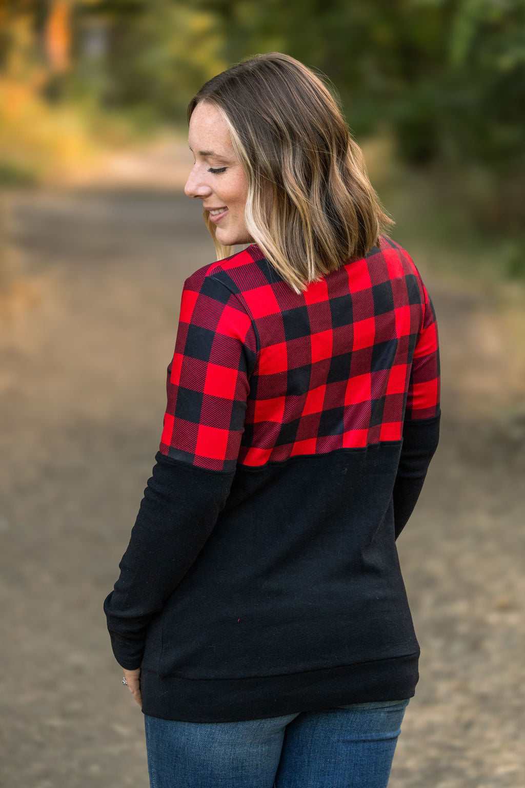 Michelle Mae Natalie Pullover - Buffalo Plaid