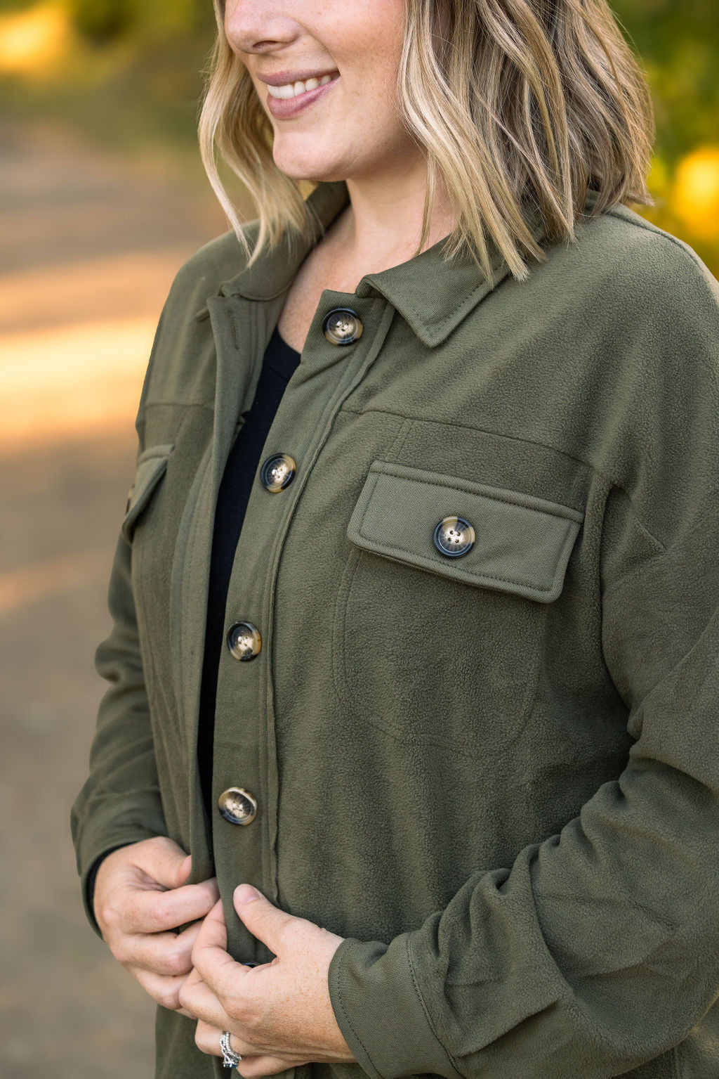 Michelle Mae Jordan Shacket - Olive