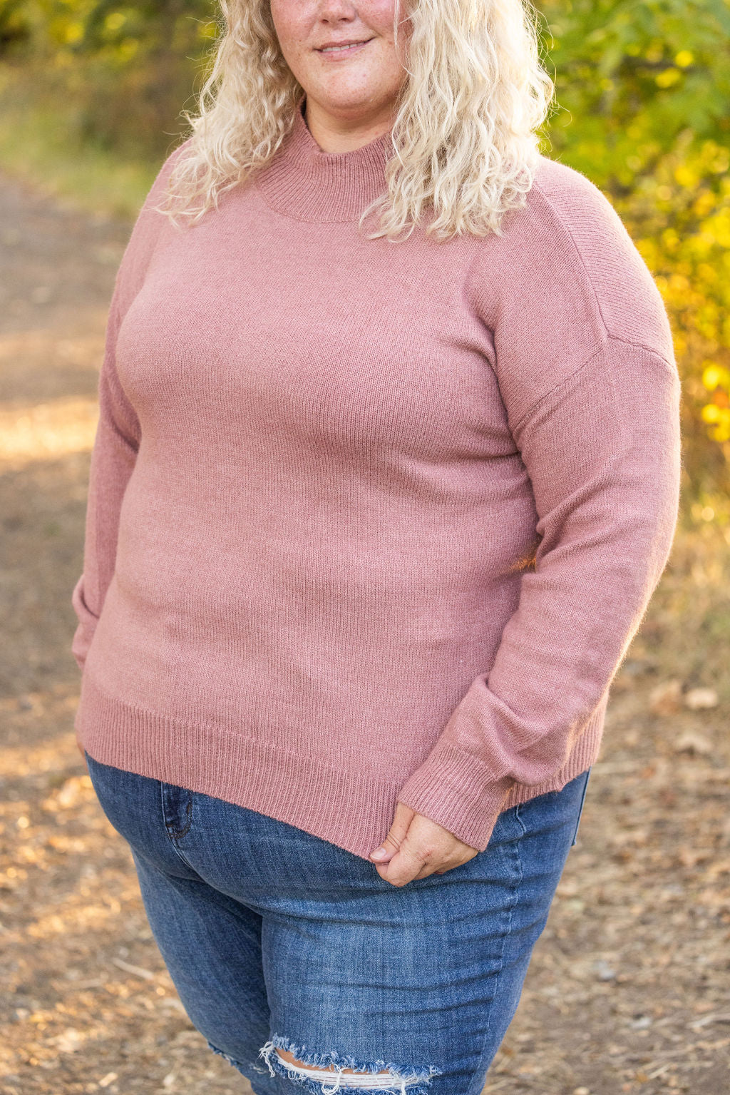 Michelle Mae Molly Sweater - Mauve