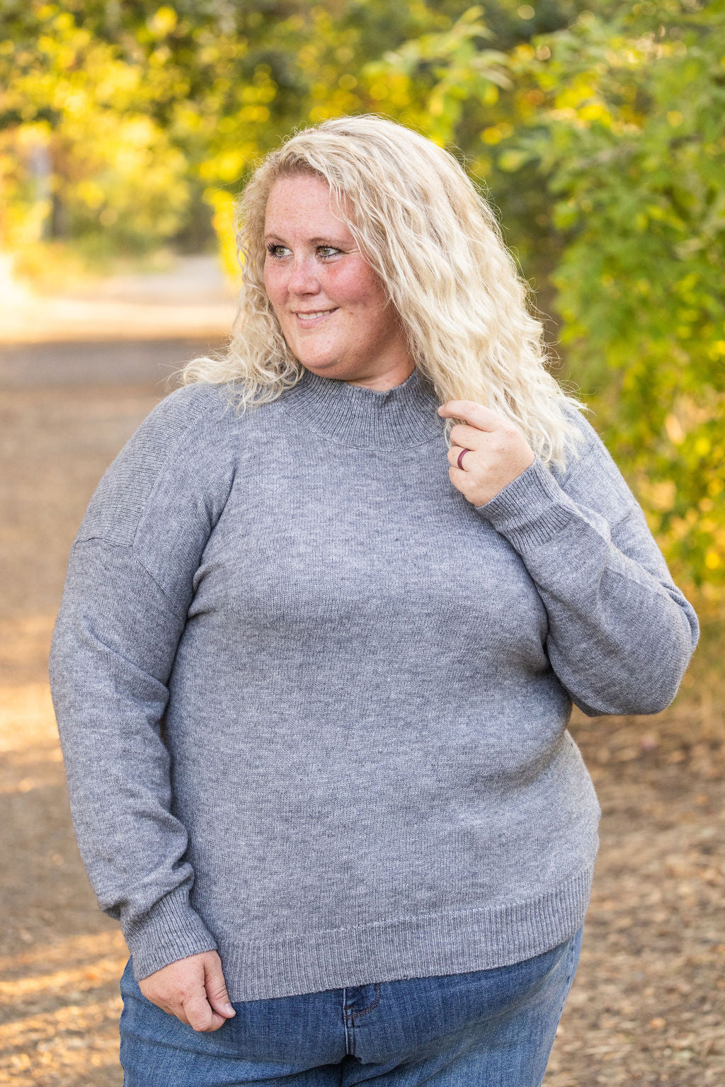 Michelle Mae Molly Sweater - Grey