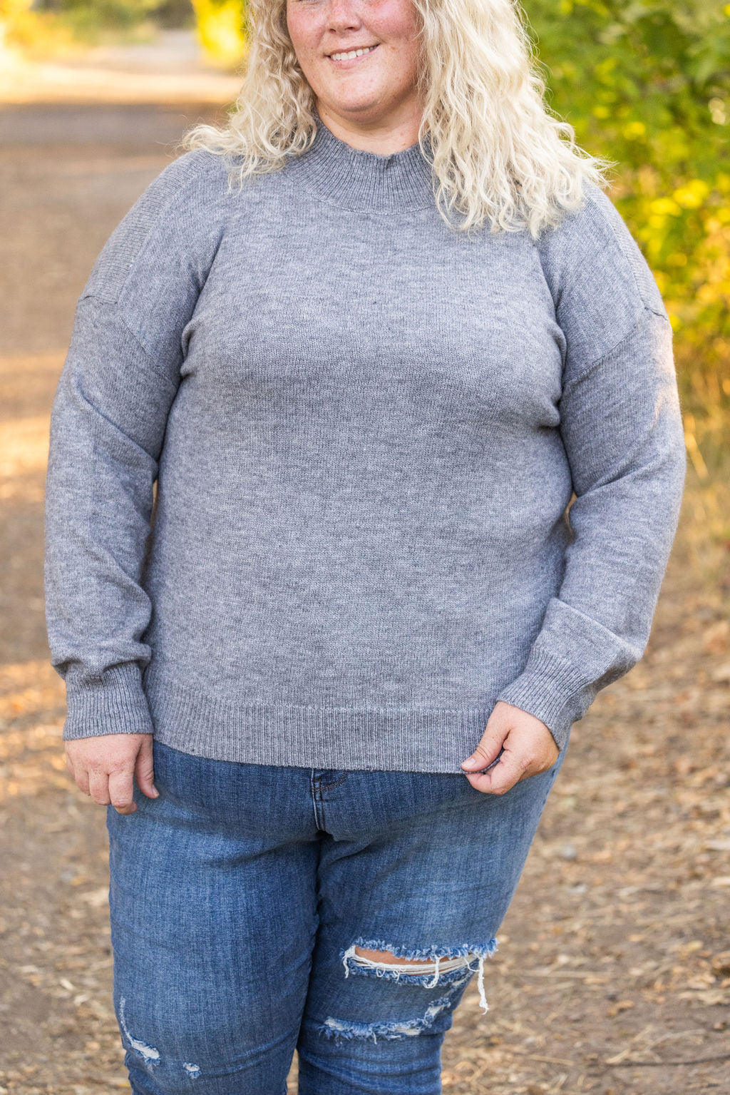 Michelle Mae Molly Sweater - Grey