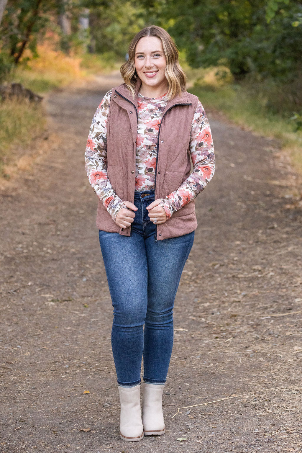 Michelle Mae Blair Long Sleeve Top - Floral Sunset