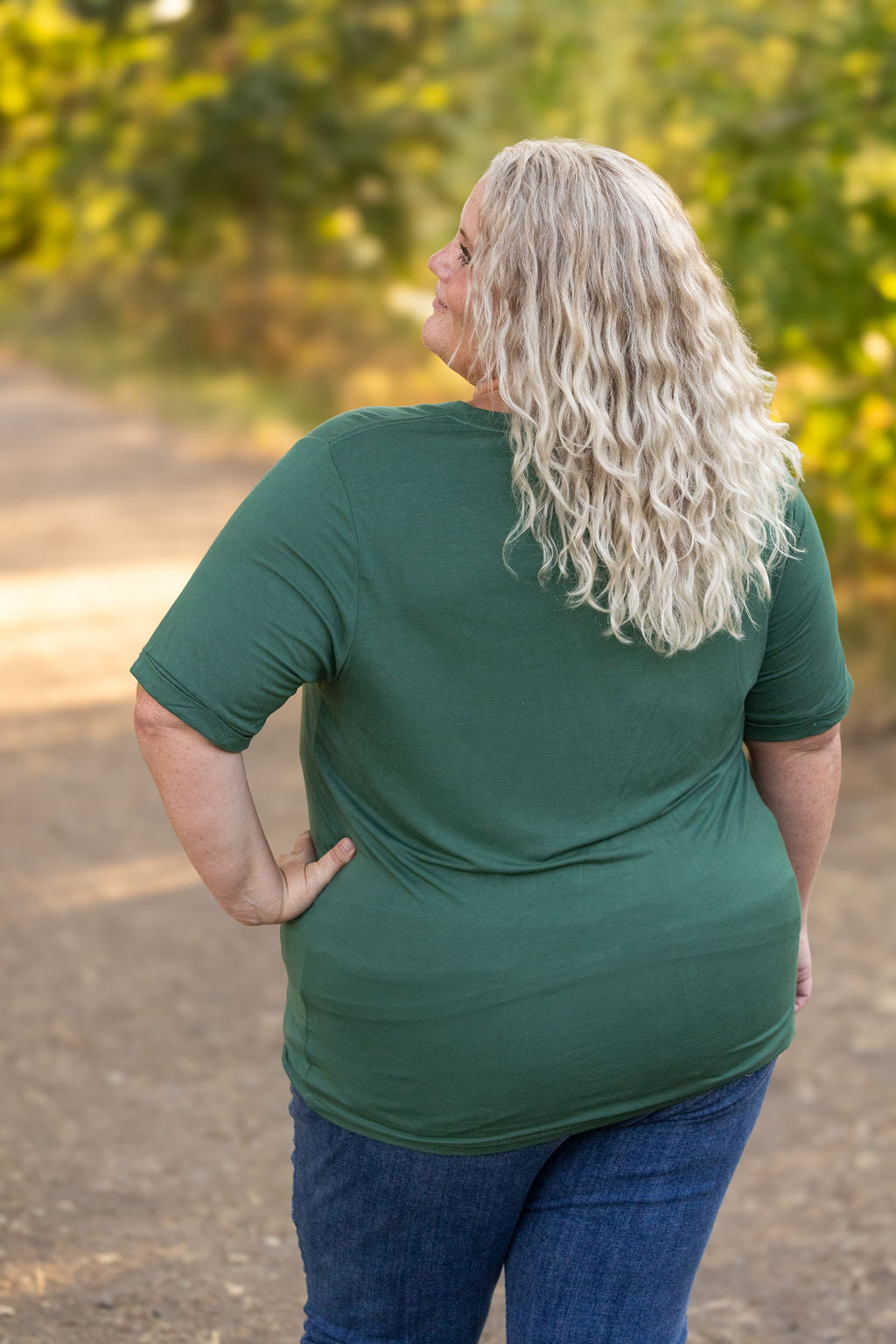 Michelle Mae Sophie Pocket Tee - Green