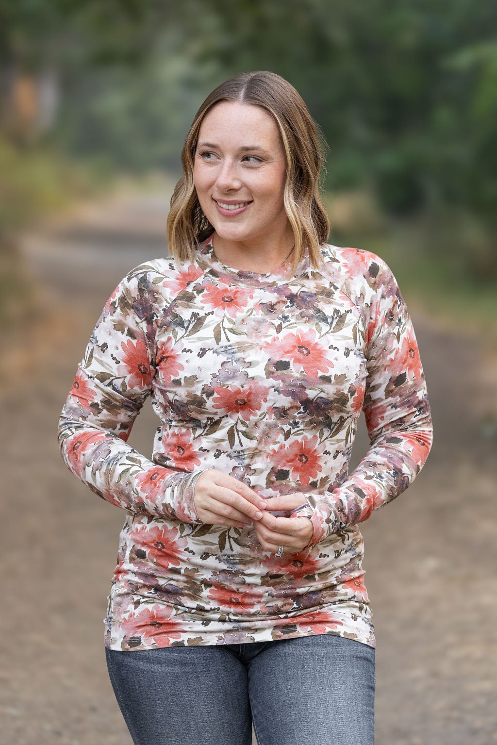 Michelle Mae Blair Long Sleeve Top - Floral Sunset