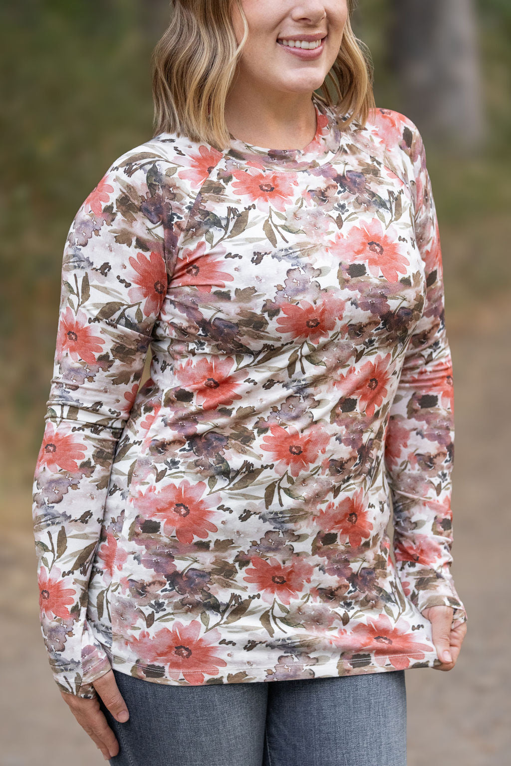 Michelle Mae Blair Long Sleeve Top - Floral Sunset