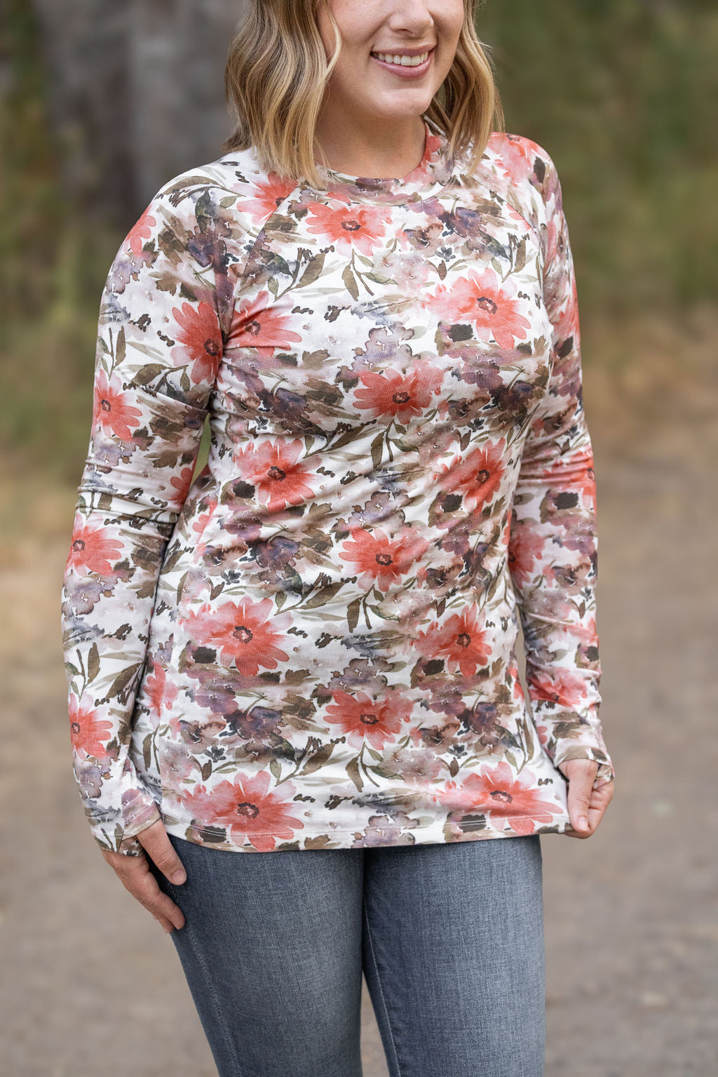 Michelle Mae Blair Long Sleeve Top - Floral Sunset