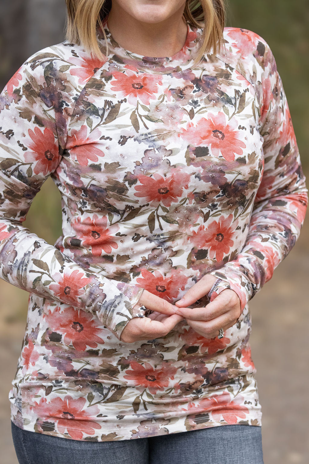 Michelle Mae Blair Long Sleeve Top - Floral Sunset