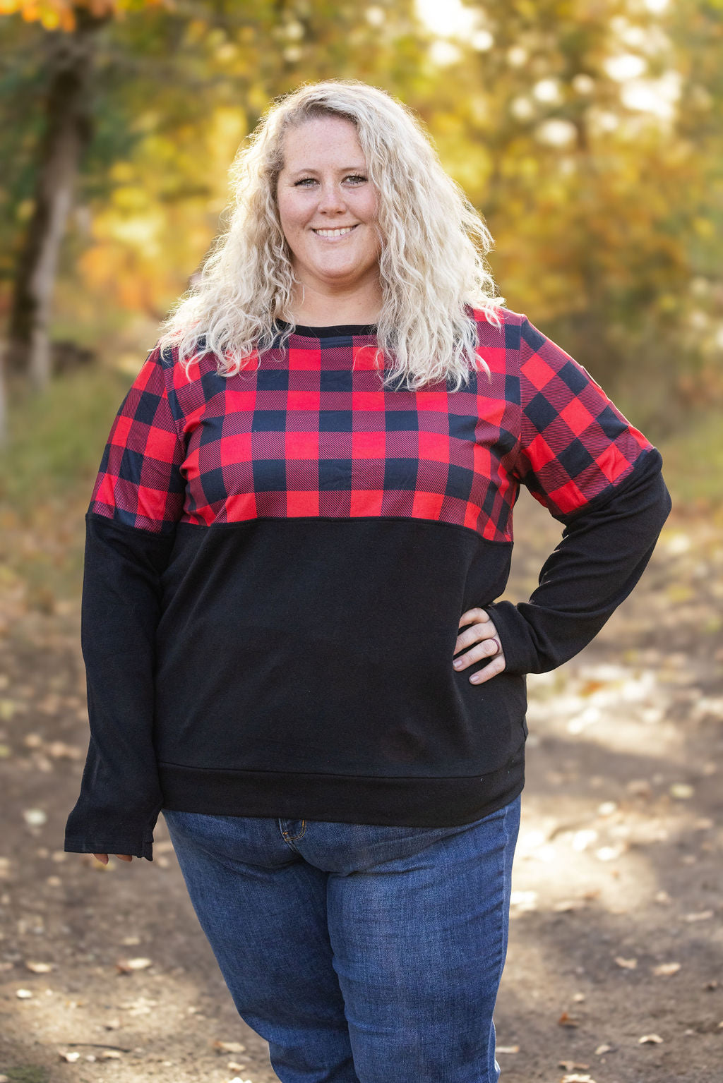 Michelle Mae Natalie Pullover - Buffalo Plaid