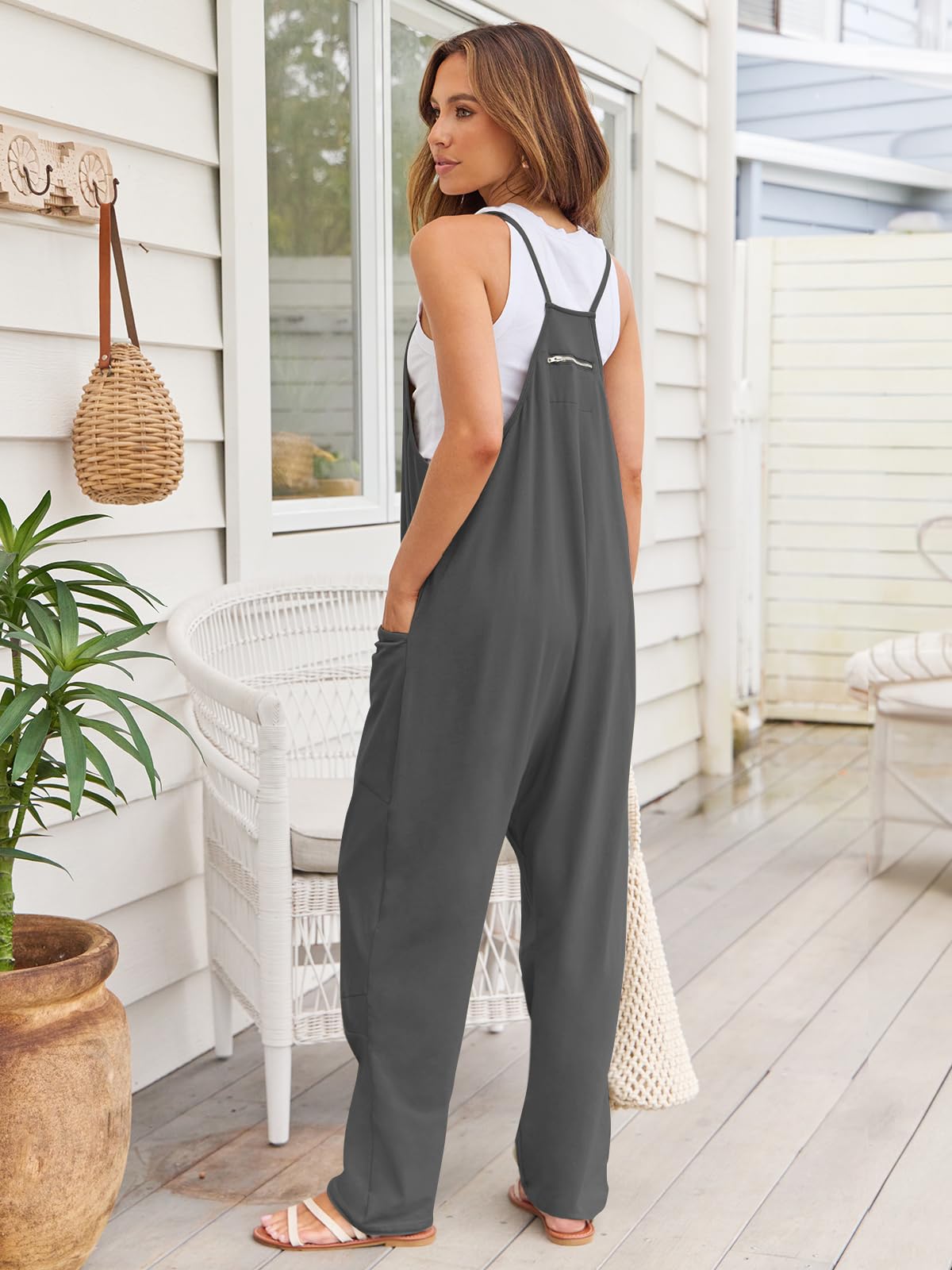 PREORDER- V-Neck Spaghetti Strap Jumpsuit